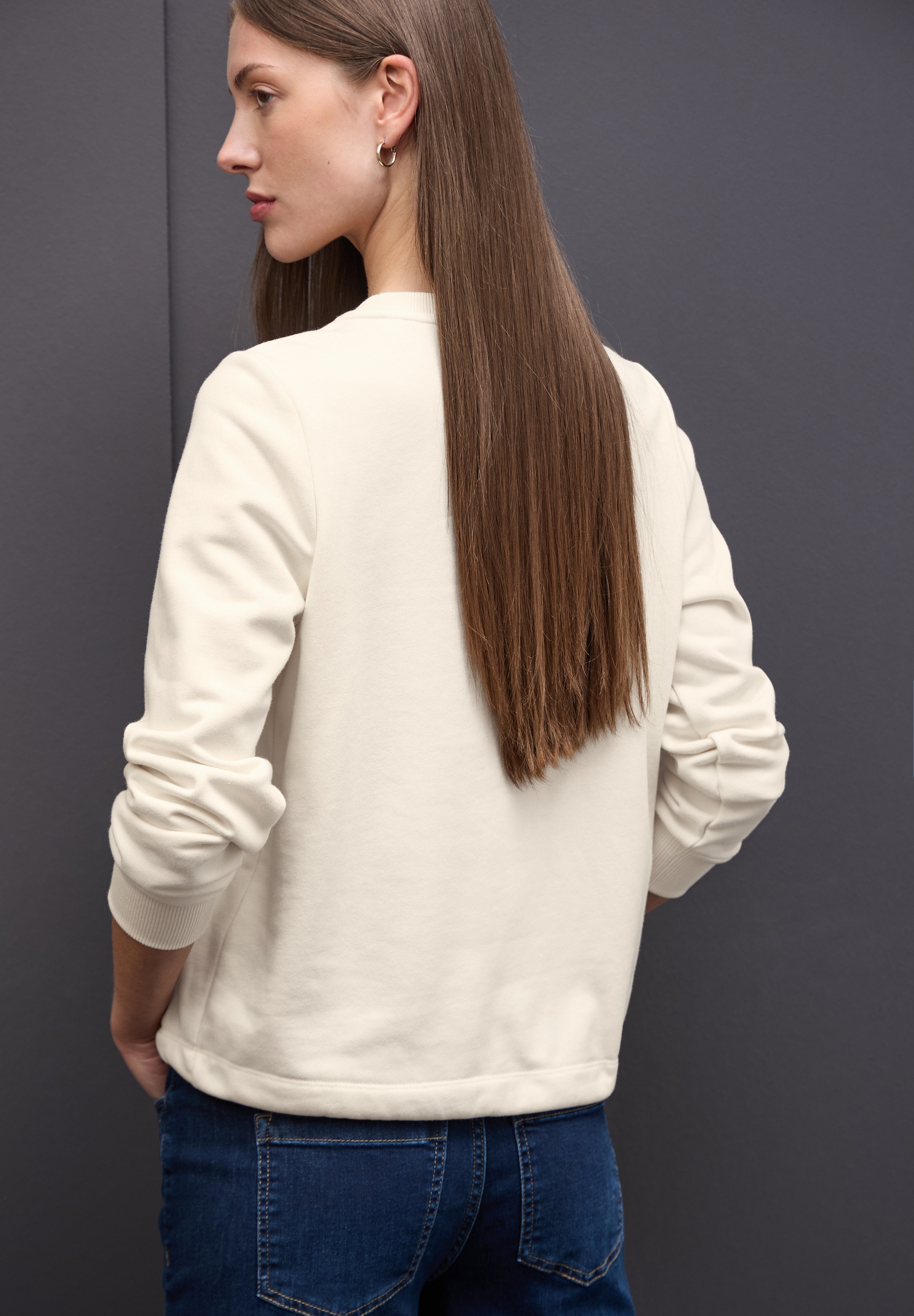 STREET ONE Sweatshirt, mit Tunnelzug am Saum günstig online kaufen