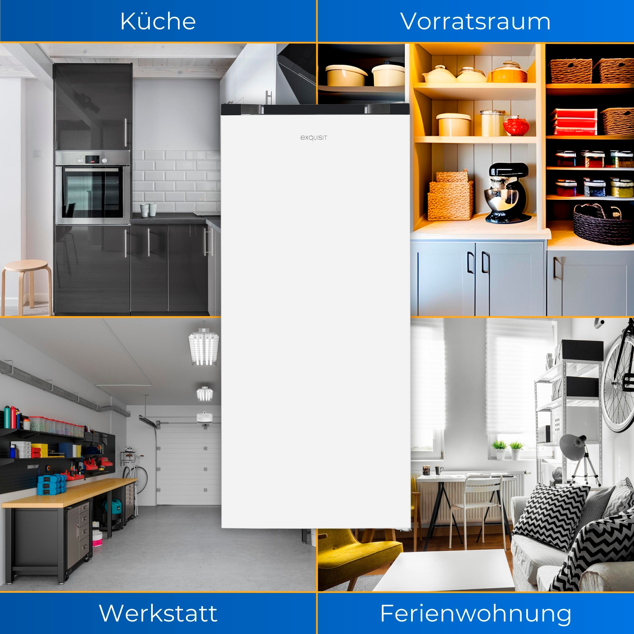 exquisit Gefrierschrank »GS145-051E«, 125,9 cm hoch, 54 cm breit