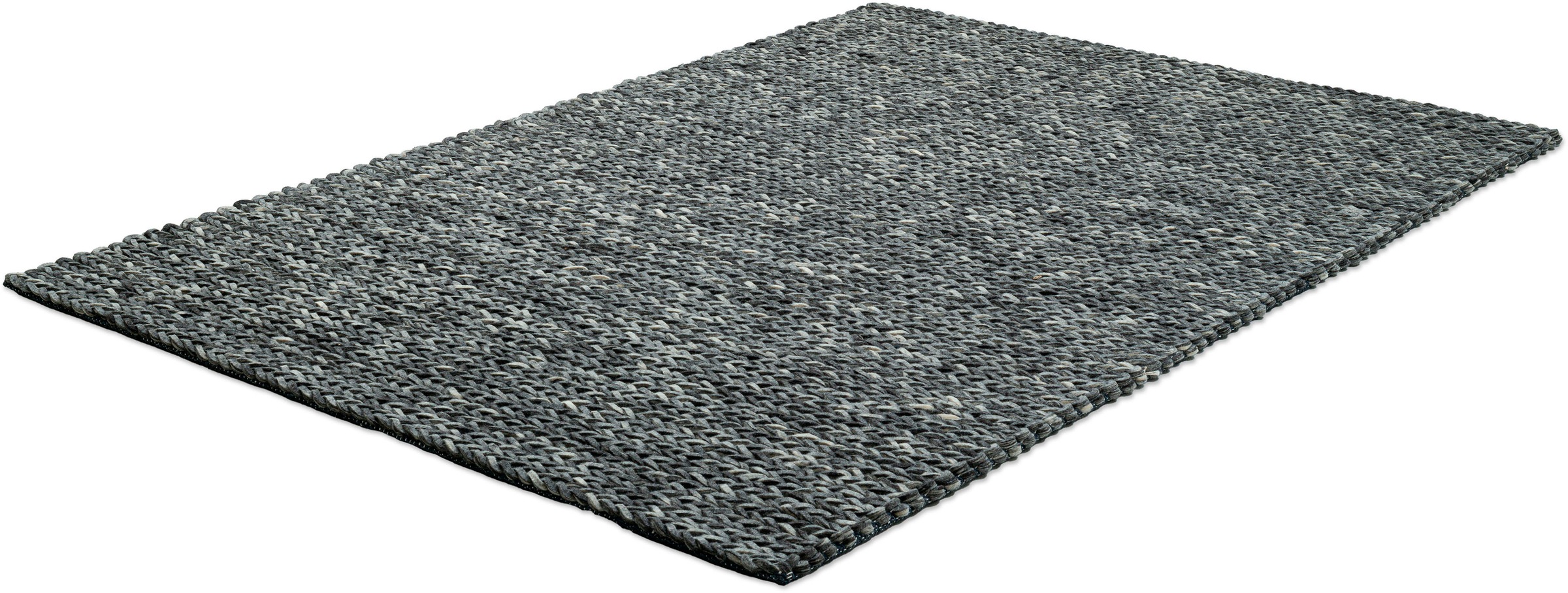 THEKO Wollteppich »Arlberg«, rechteckig, 23 mm Höhe, reine Wolle, Strickoptik, ideal im Wohnzimmer & Schlafzimmer