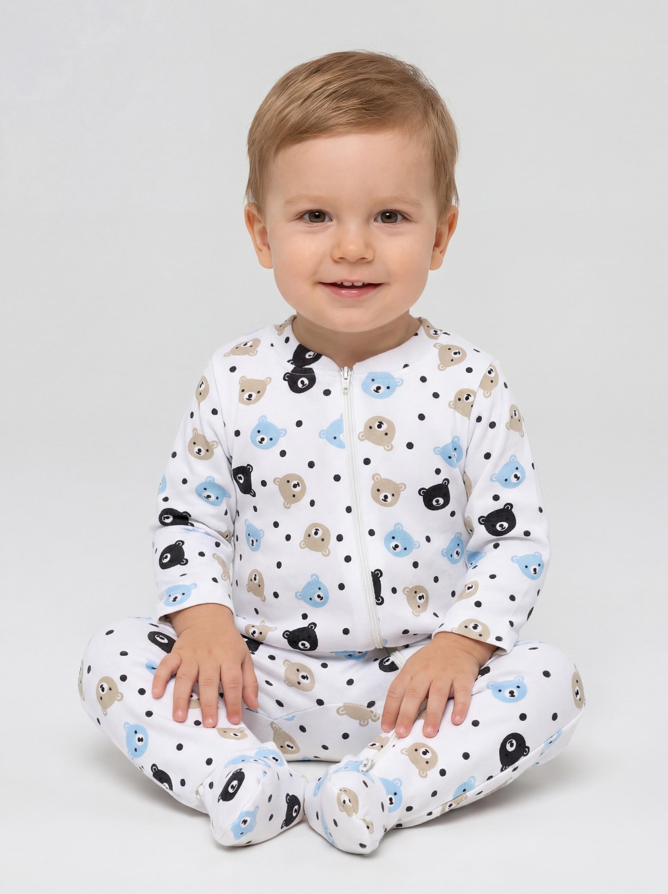 TupTam Schlafanzug »Schlafstrampler Baby Unisex Schlafstrampler mit Fuß 3er Pack«