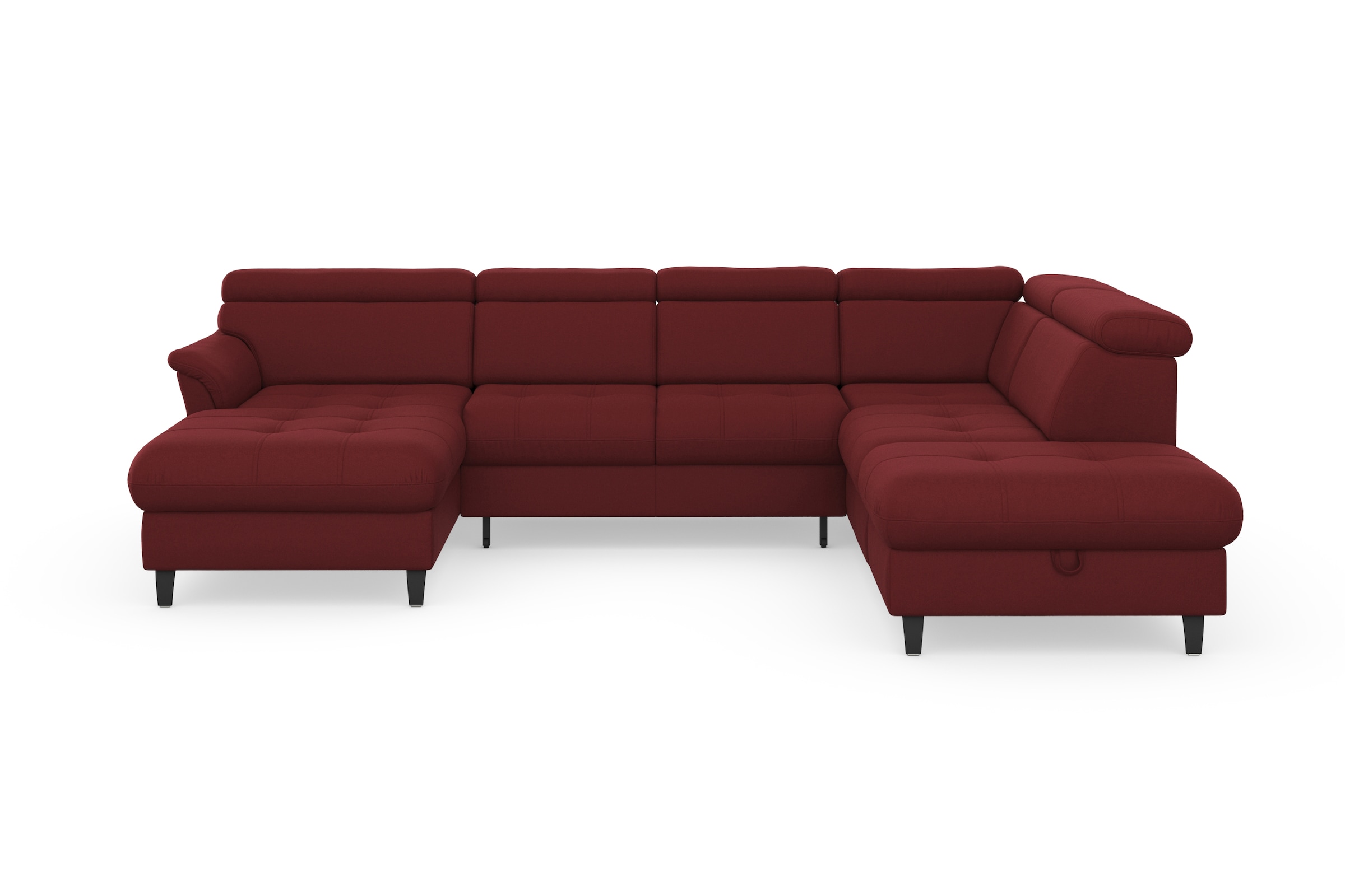 sit&more Wohnlandschaft "Marano U-Form" inklusive Kopfteilverstellung, optional Schlaffunktion & Bettkasten