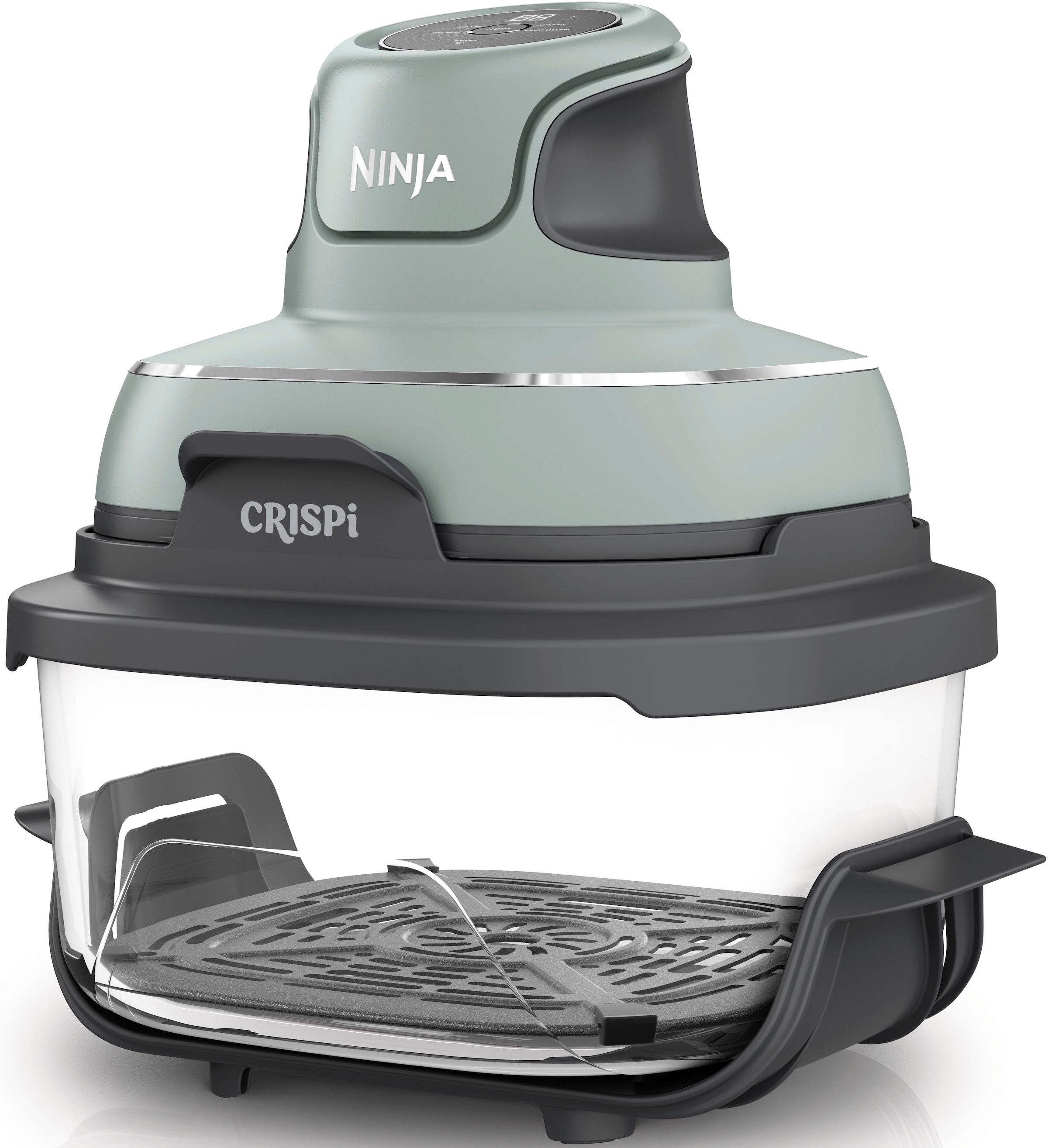 NINJA Heißluftfritteuse »CRISPi 4-in-1 Sage - FN101EUSG« 1700 W tragbar