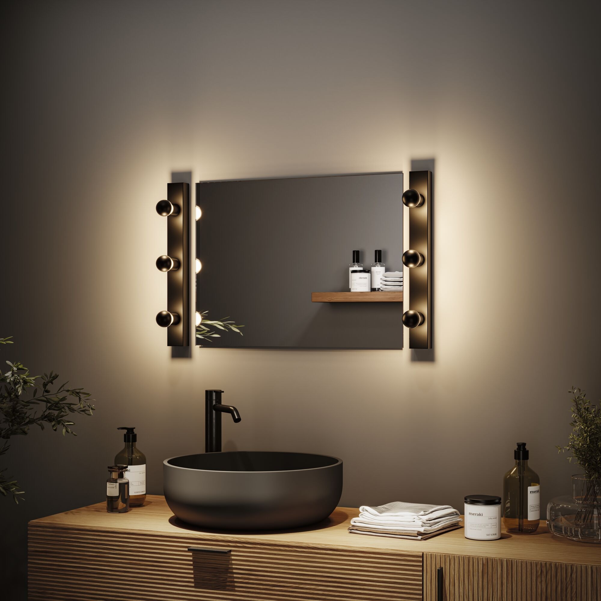 Paulmann LED-Leuchtmittel »LED Tropfen Kopfspiegel 250lm E14 2700K 2,5W 230V schwarz matt«, E14, 1 St., Warmweiß