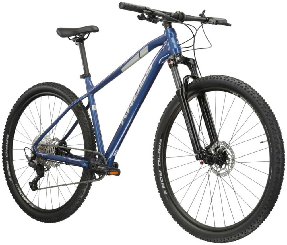 Kross Mountainbike »KROSS MTB Hardtail Level 5.0 29" blau 11 Gänge«, 11 Gang, Shimano, DEORE M5100 Schaltwerk, Kettenschaltung