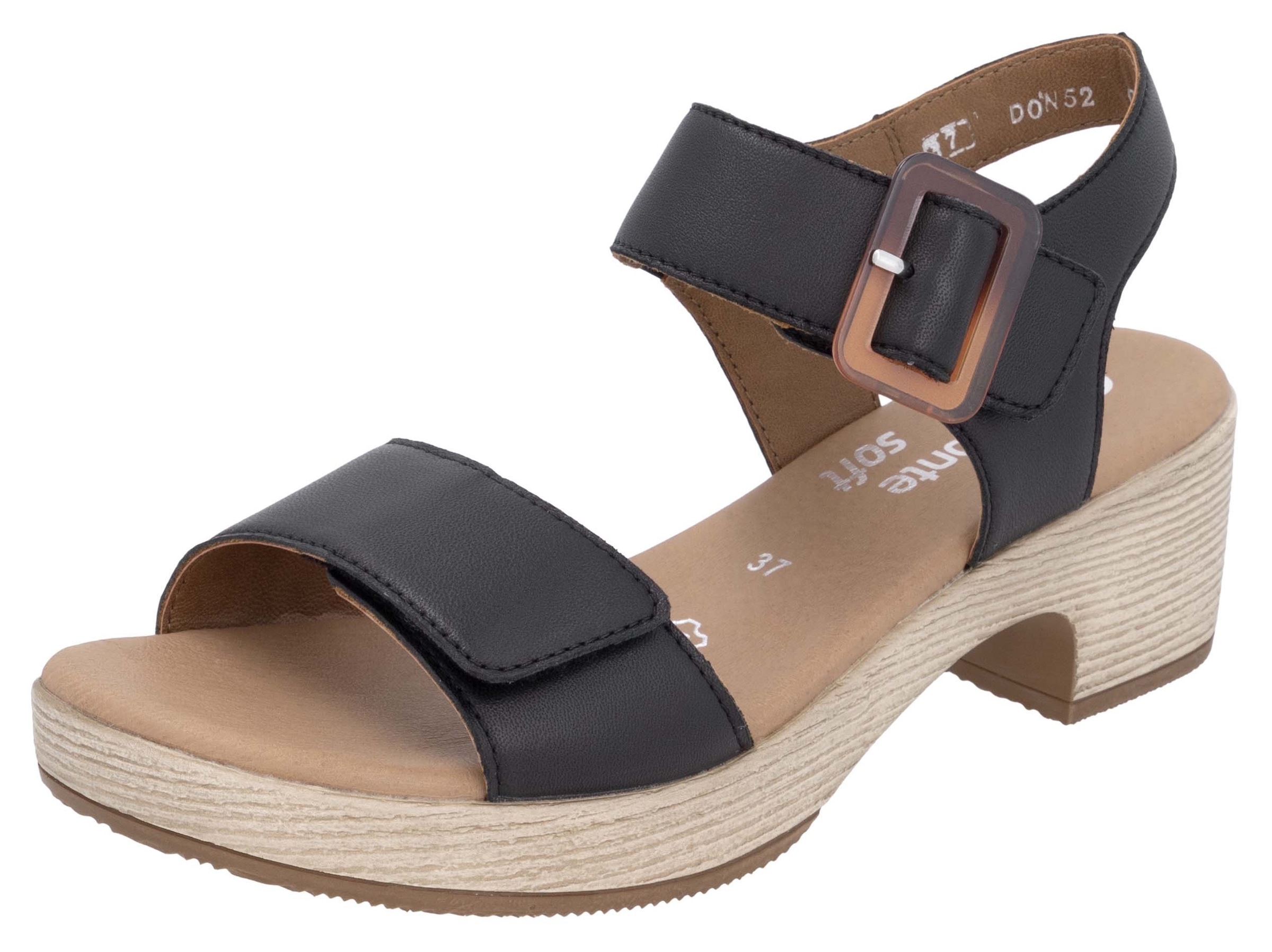Remonte Sandalette, Blockabsatz, Sommerschuh, Sandale mit Klettverschlüssen günstig online kaufen