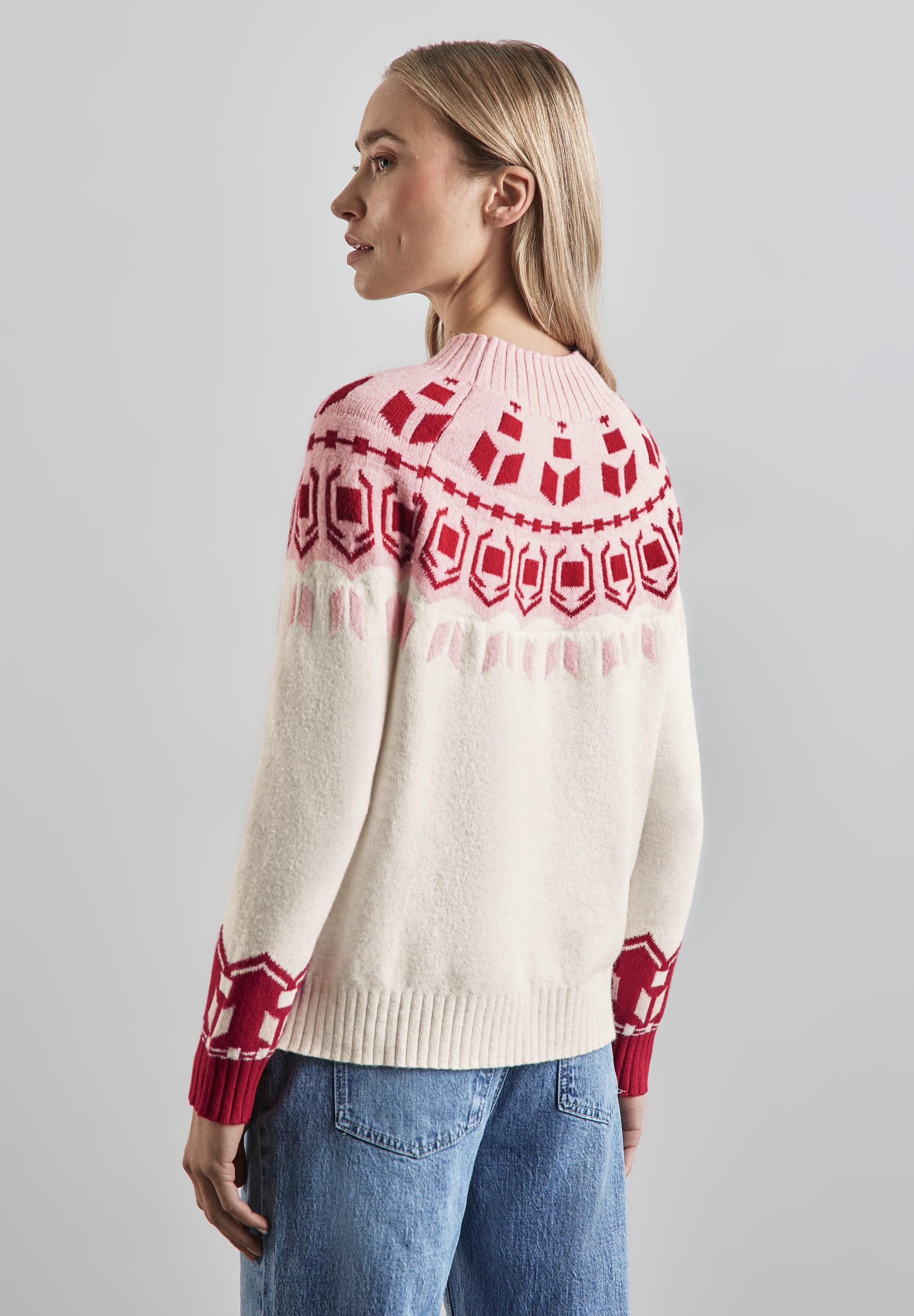 STREET ONE Strickpullover, mit Muster
