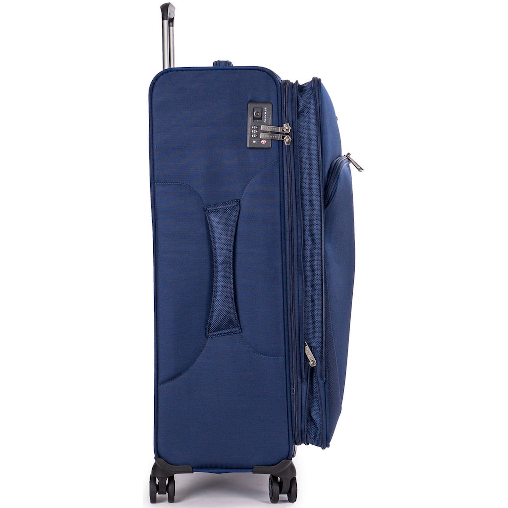 Stratic Weichgepäck-Trolley »Mix L, blue«, 4 Rollen