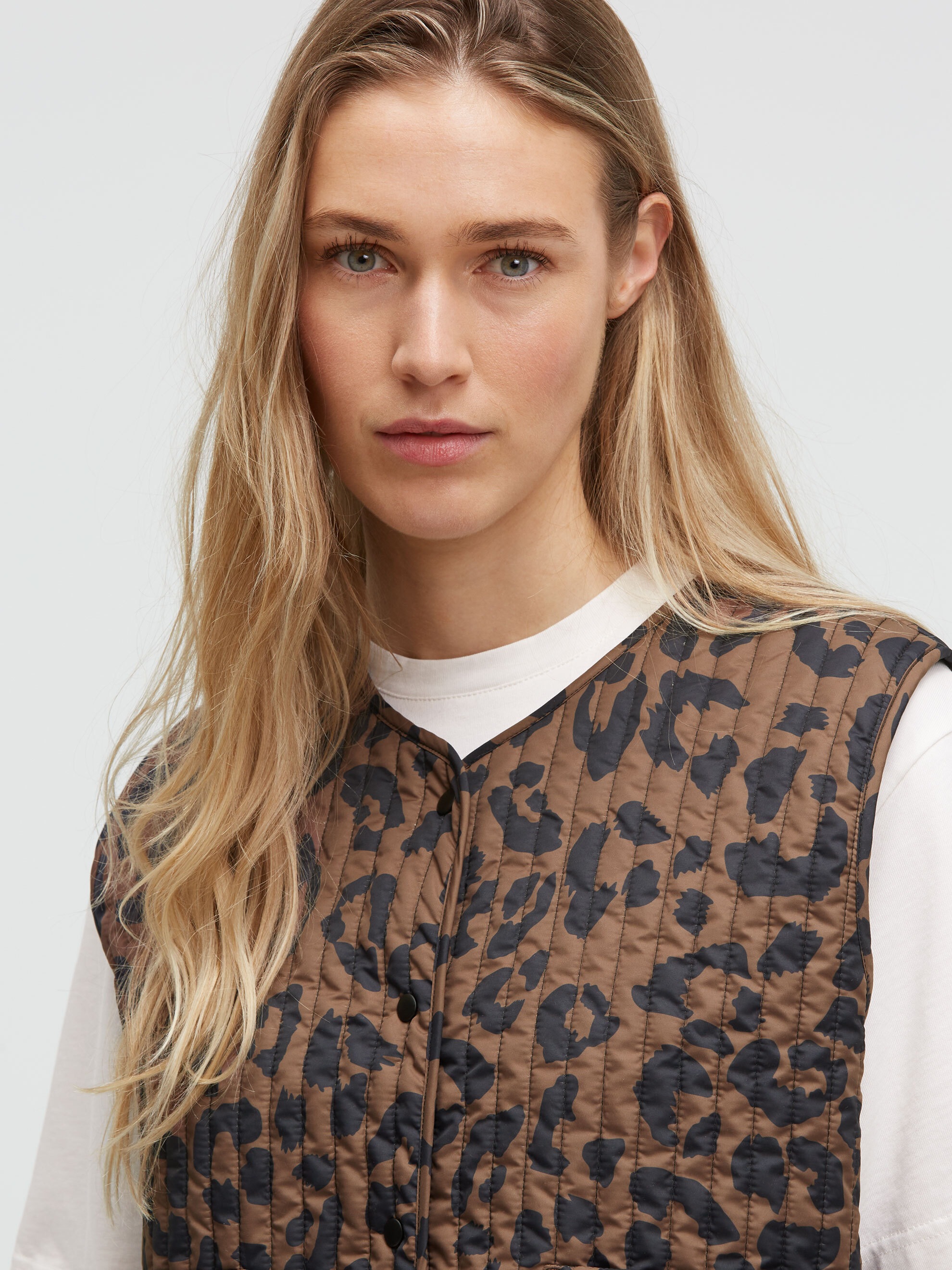 SENSES.THE LABEL Steppweste mit Druckknopfleiste