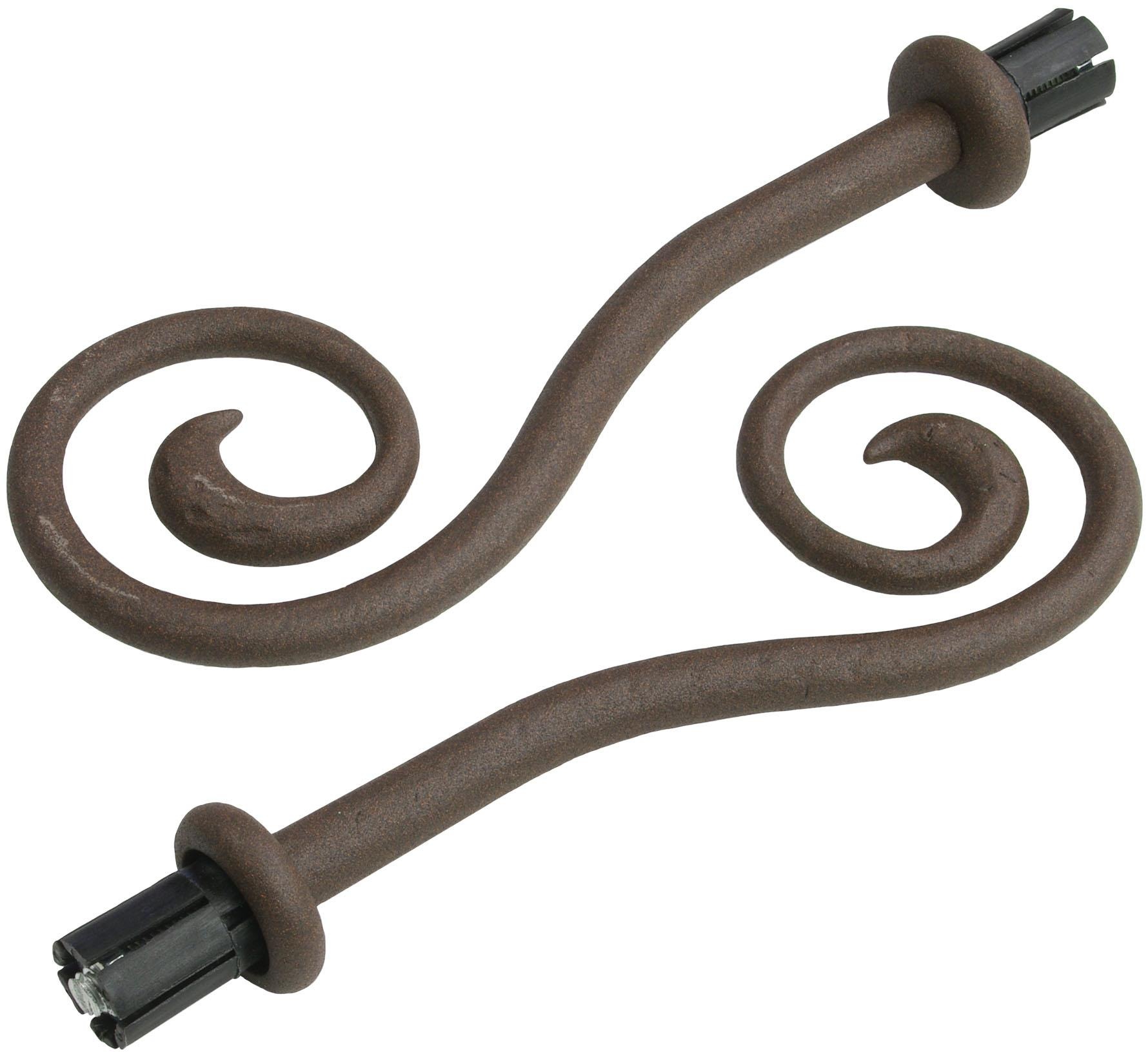 Liedeco Gardinenstange "Esp Spirale" Ø 16 mm 2 läufig-läufig Fixmaß 2-läufi günstig online kaufen