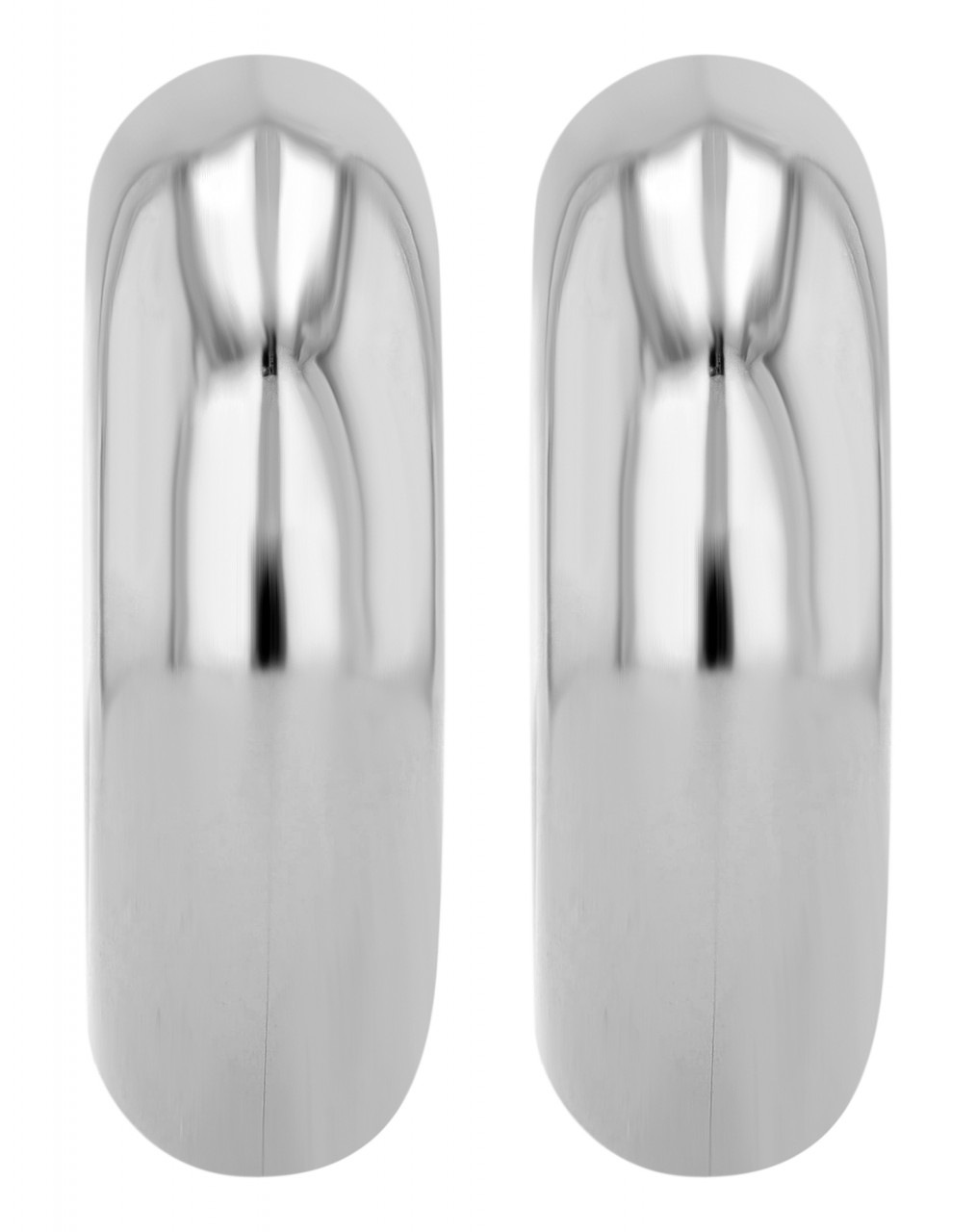 Paar Creolen ADELIA´S "Damen Creolen aus Edelstahl", silber, Ohrringe, Damen, Damen, Edelstahl 2