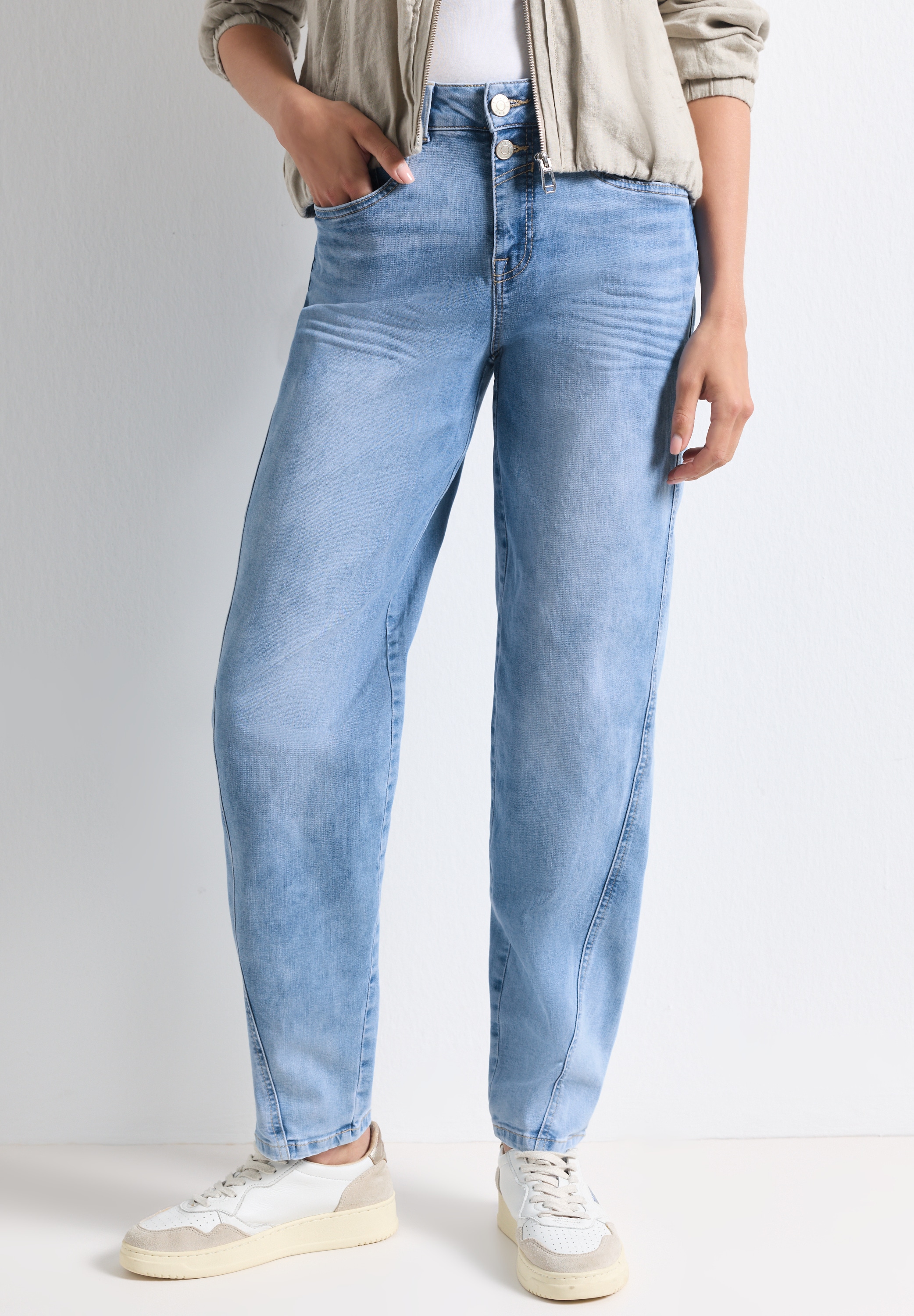STREET ONE Loose-fit-Jeans High Waist