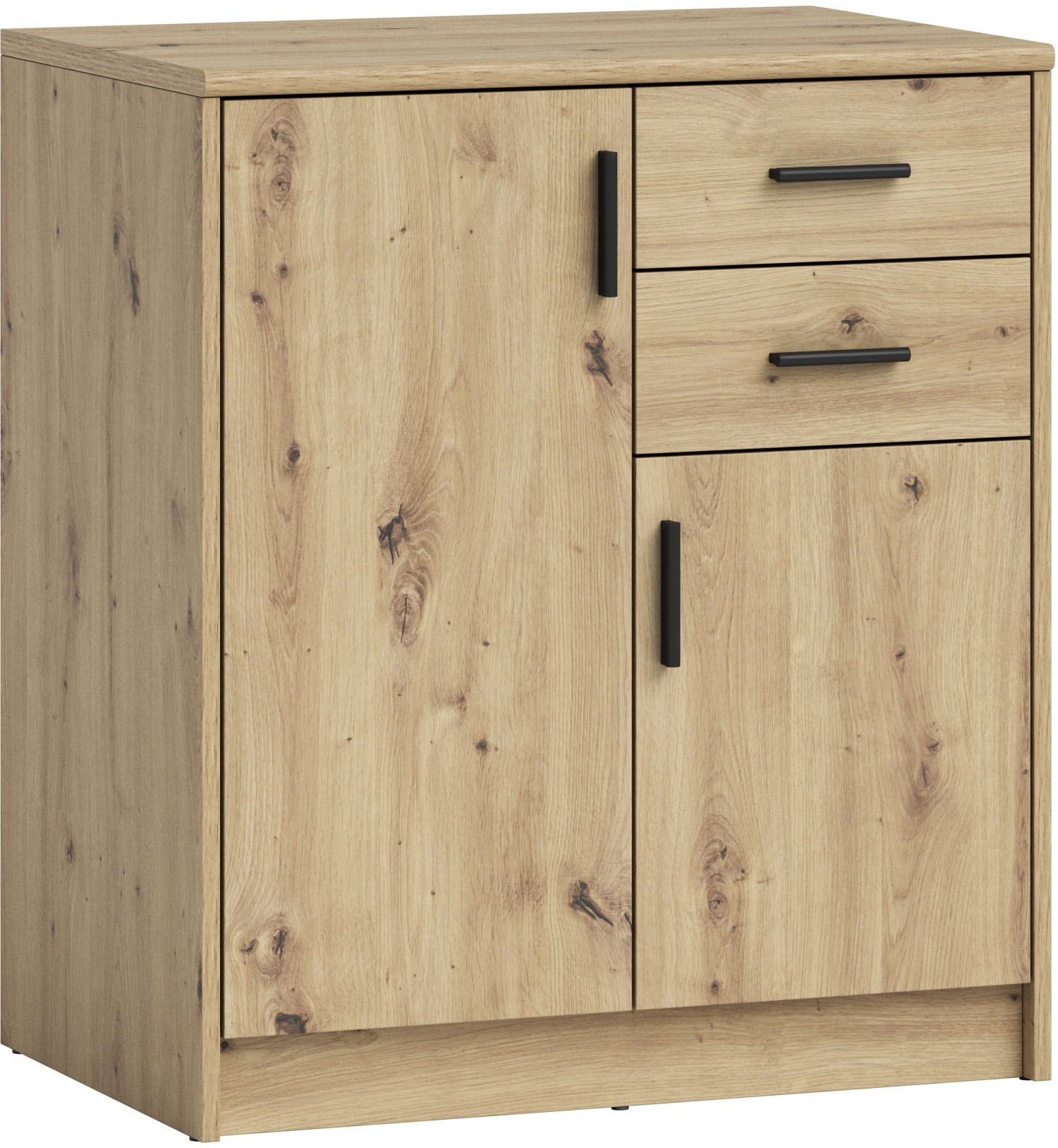 HBZ Sideboard »Nelly Kommode, BxHxT 74x86x50cm«, (1 St.), Breite 74cm, Einlegeböden verstellbar, foliert