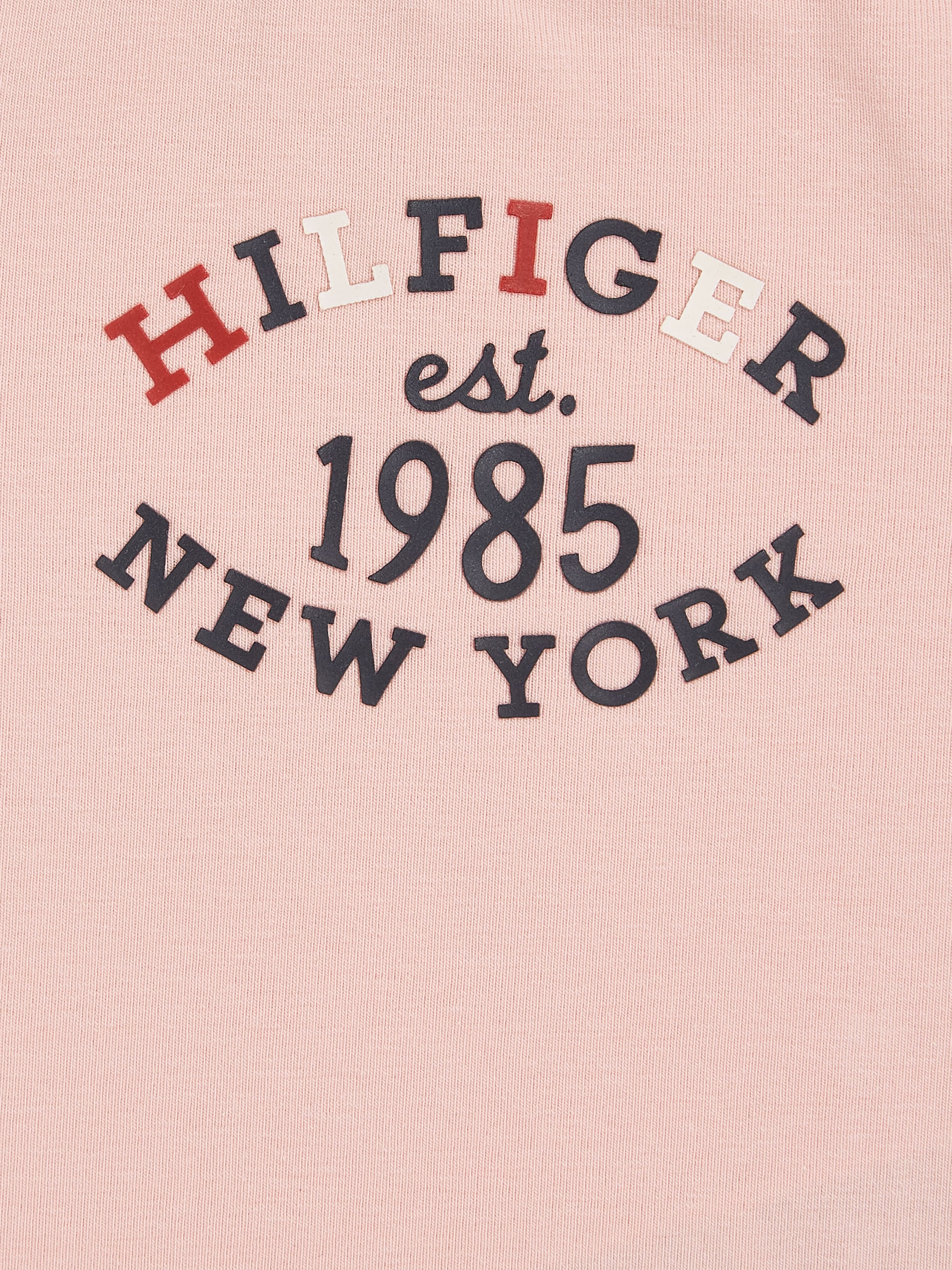 Tommy Hilfiger Langarmshirt »MONOTYPE OVAL REGULAR TEE LS«, Baby bis 2 Jahre mit Logoschriftzug