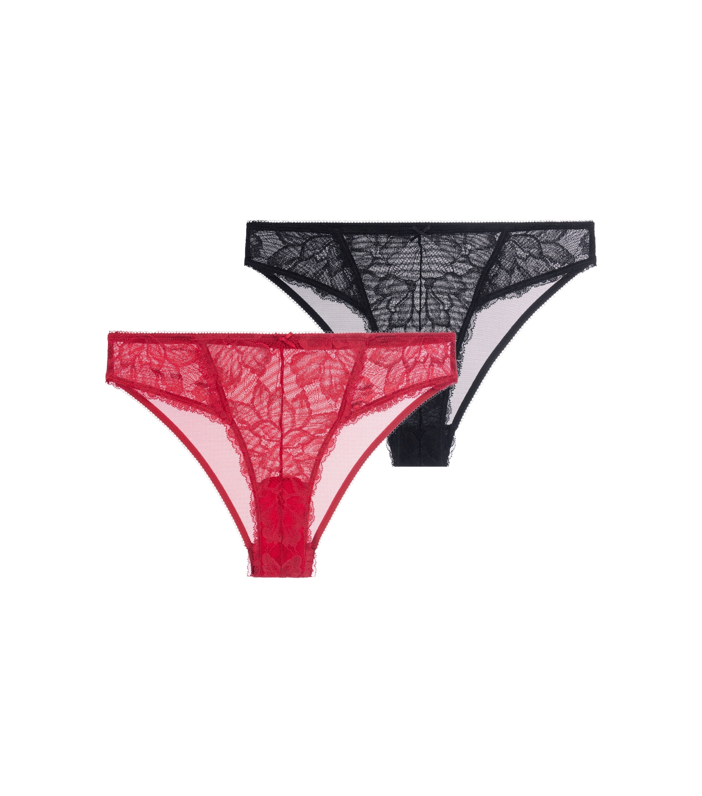 Dorina Brasilslip "Perfect Lace" 2er Pack, bequem, transparent, mit Schleif günstig online kaufen