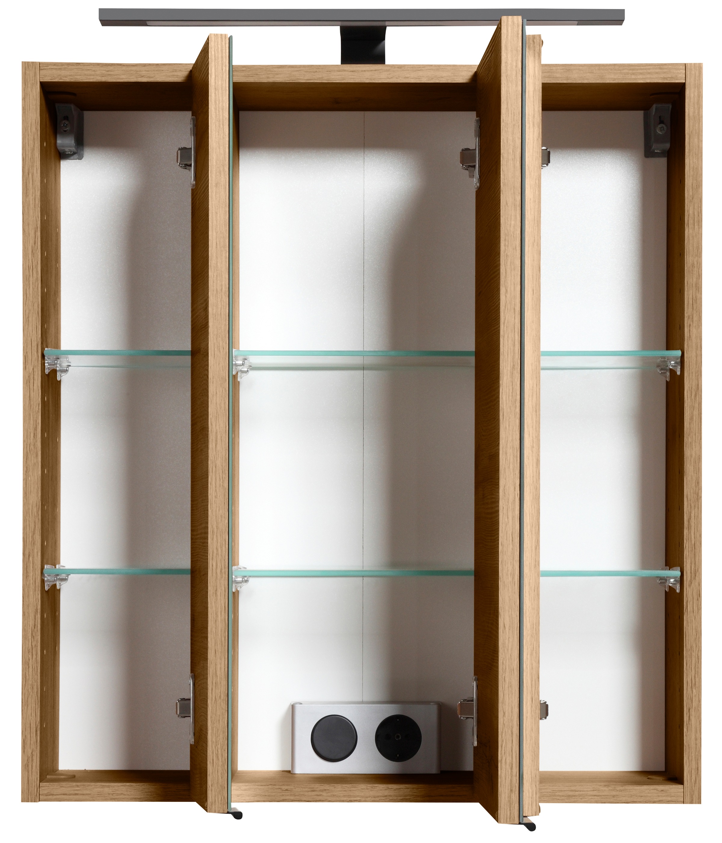 Thumbnail - welltime Badmöbel-Set ""Trento", Badezimmer-Set, Hängeschrank, Unterschrank, Hochschrank" 5 Stk. tlg.