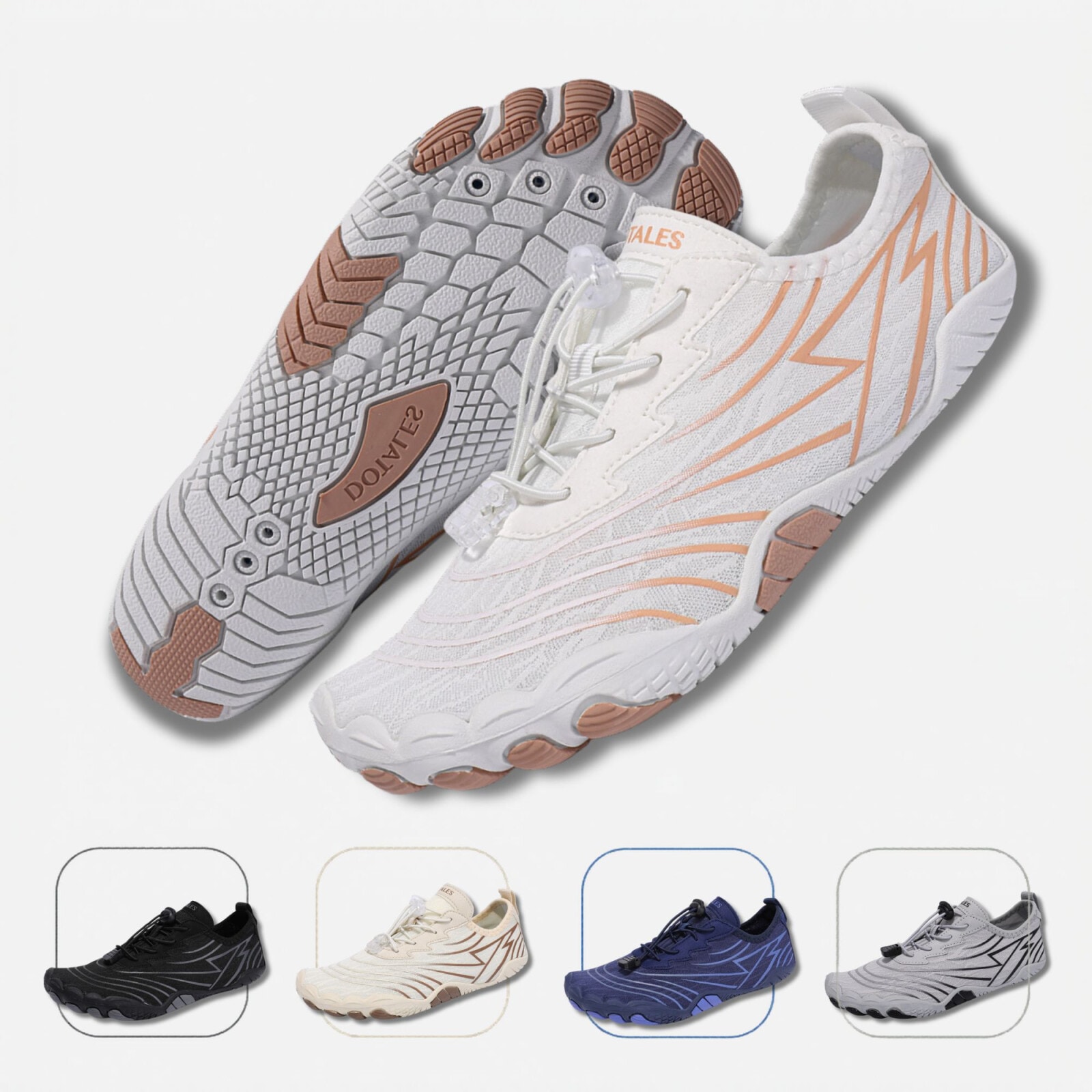 DOTALES Barfußschuh "Flowstep Barfußschuhe Damen & Herren, Flowstep Barfußschuhe" Das Original-Barfuß Sneaker, Minimalschuhe, Schnellverschluss