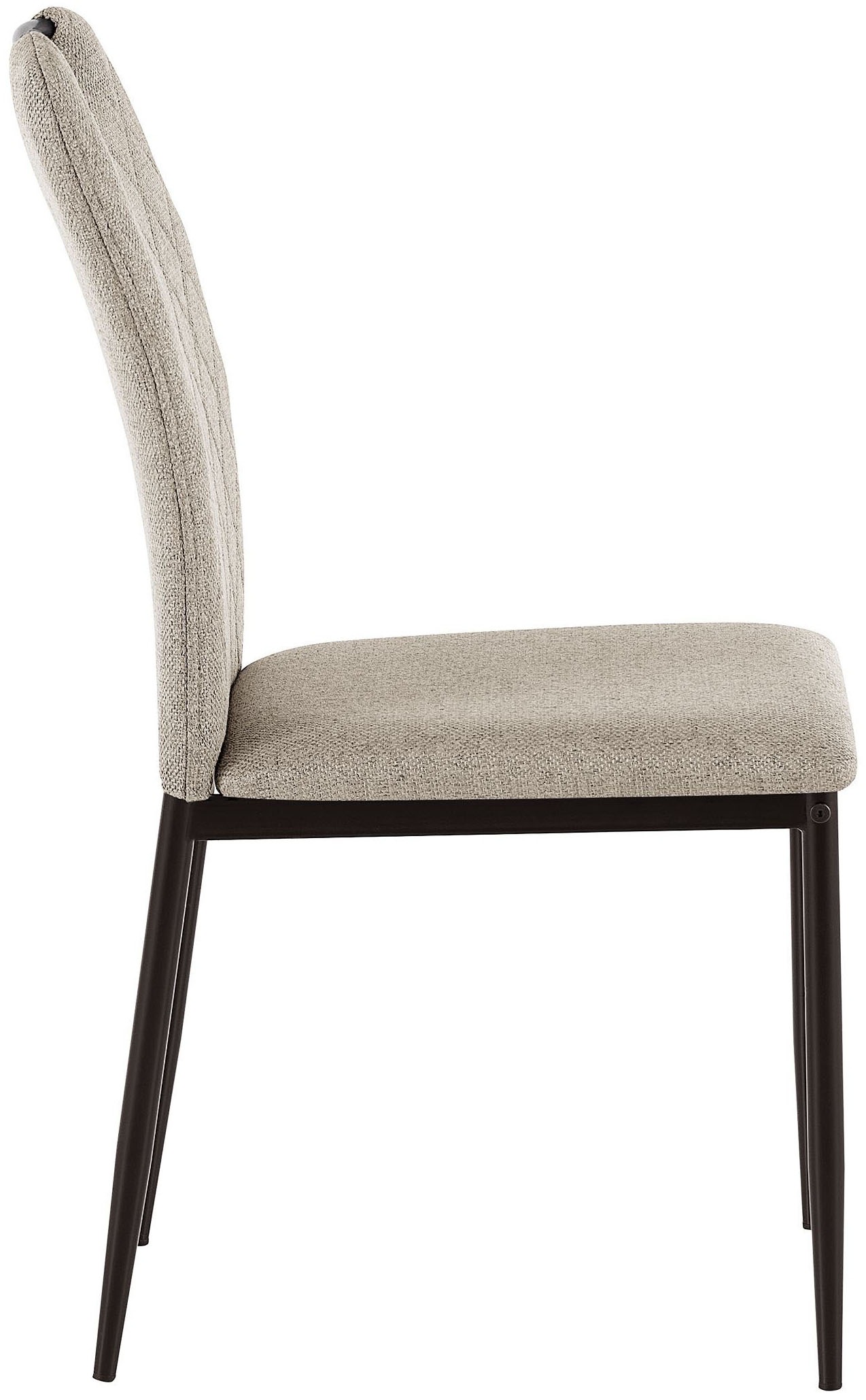 OTTO home Esszimmerstuhl »Rom« (Set) 2 Stk.bequemer Stuhl mit hochwertigem Stoffbezug und Griff im Rücken