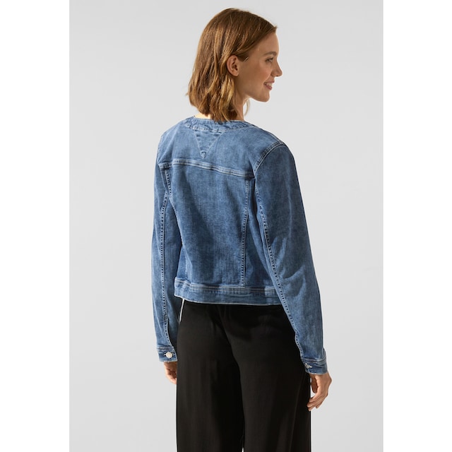 STREET ONE Jeansjacke, ohne Kapuze, mit Brusttaschen und Knopfleiste für  kaufen | BAUR