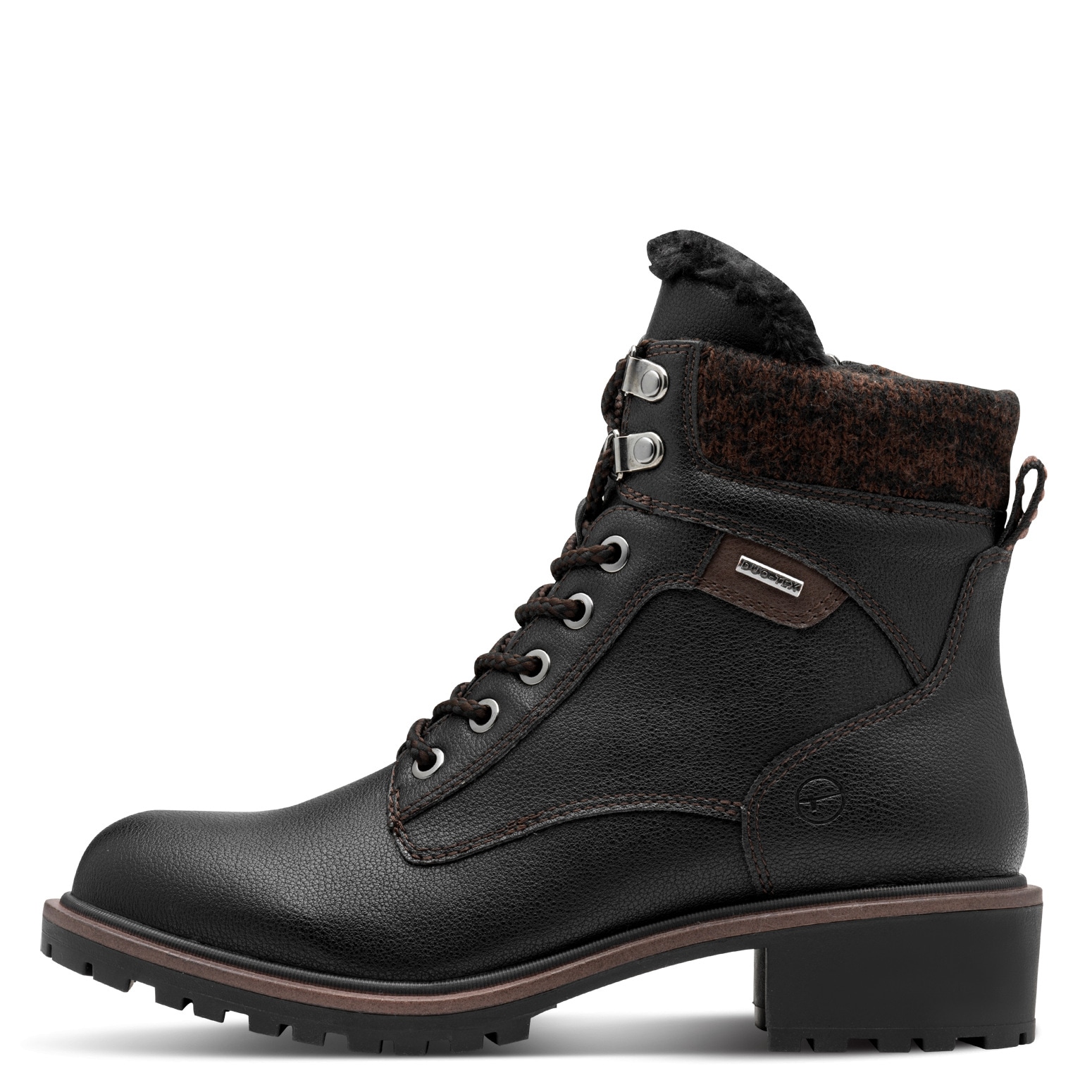 Tamaris Winterboots  , Blockabsatz, Schnürboots, Winterstiefelette mit Duo Tex-Ausstattung