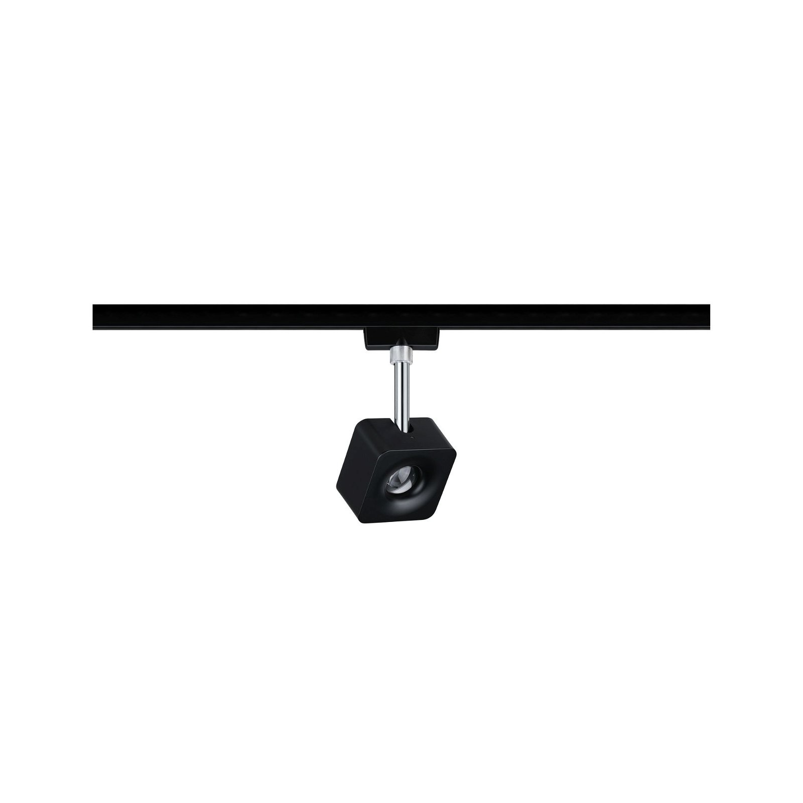 Paulmann Schienensystem-Leuchten »URail Schienenspot Cube 589,1lm 8W 4000K 230V Schwarz matt, Chrom«, (1 tlg.), Einzelspot, dimmbar