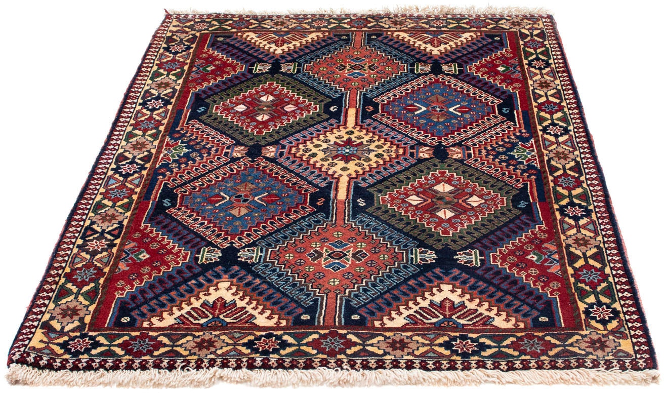 morgenland Hochflor-Läufer "Abadeh Medaillon Rosso chiaro 198 x 72 cm", rechteckig, 10 mm Höhe, Handgeknüpft