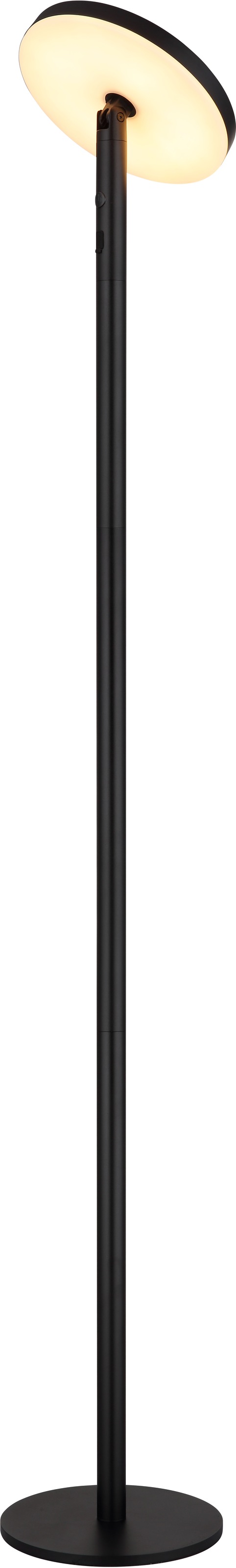 GLOBO LIGHTING LED Solarleuchte »SOLARLEUCHTE ALUMINIUM SCHWARZ MATT, 1XLED«, Leuchtmittel LED-Modul | LED fest integriert, Solar/Touch Ein/aus/beweglich/schwarz/CCT 1800/2700/3000K