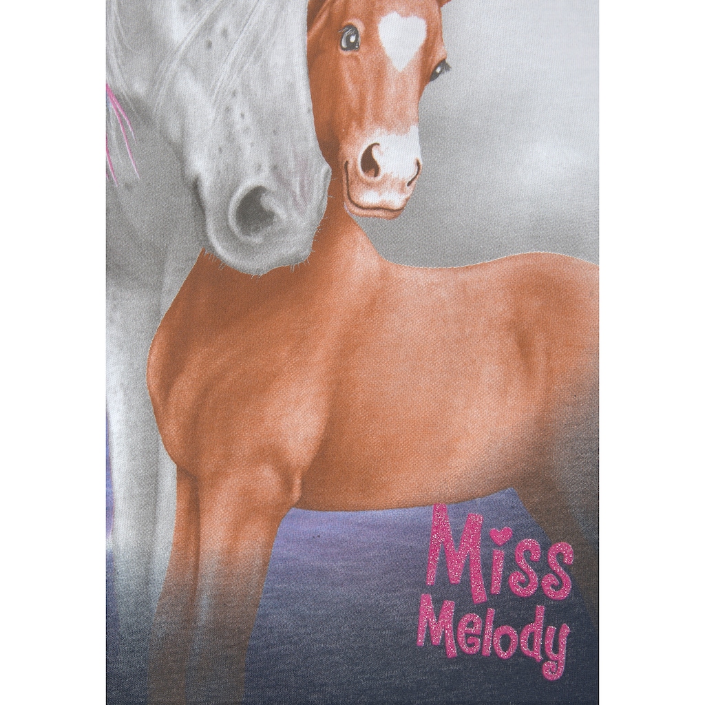 Miss Melody Langarmshirt & Leggings, (Set, 2 tlg.), mit tollen Pferdedrucken