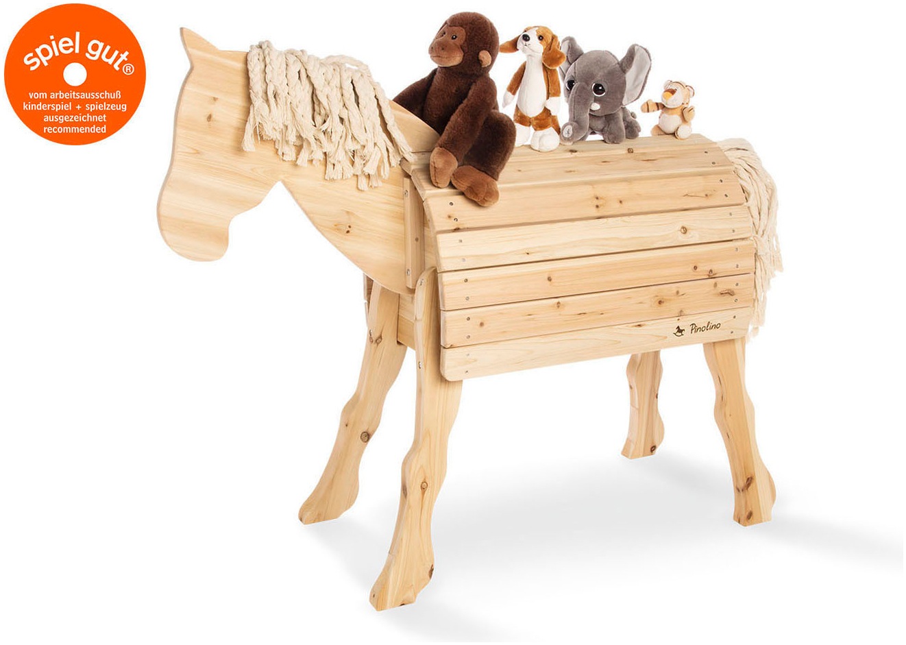 Pinolino® Stehpferd »Niels, natur«, aus Holz, für draußen