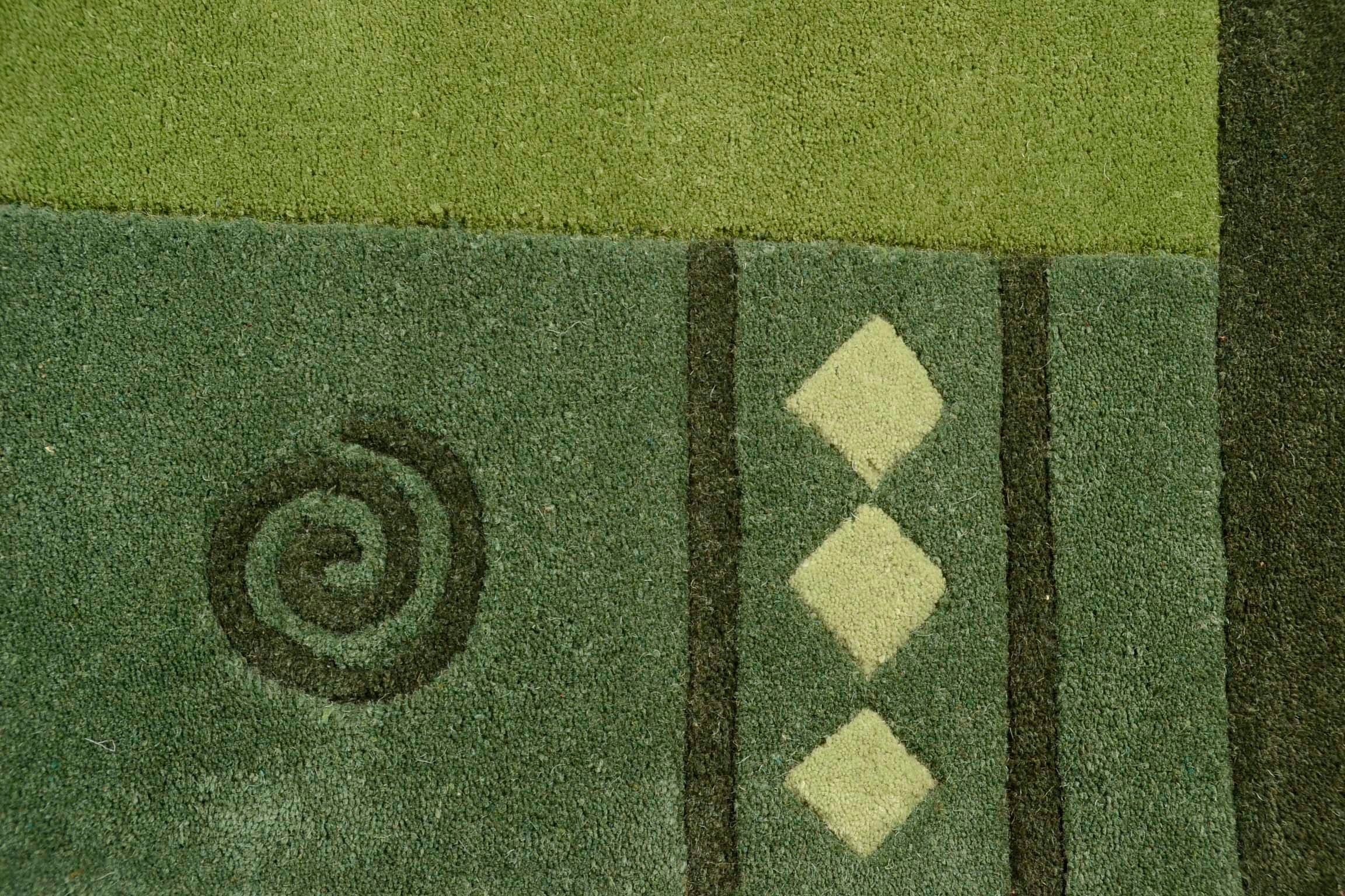 THEKO Ambadi Teppich Grün 200x200cm 3