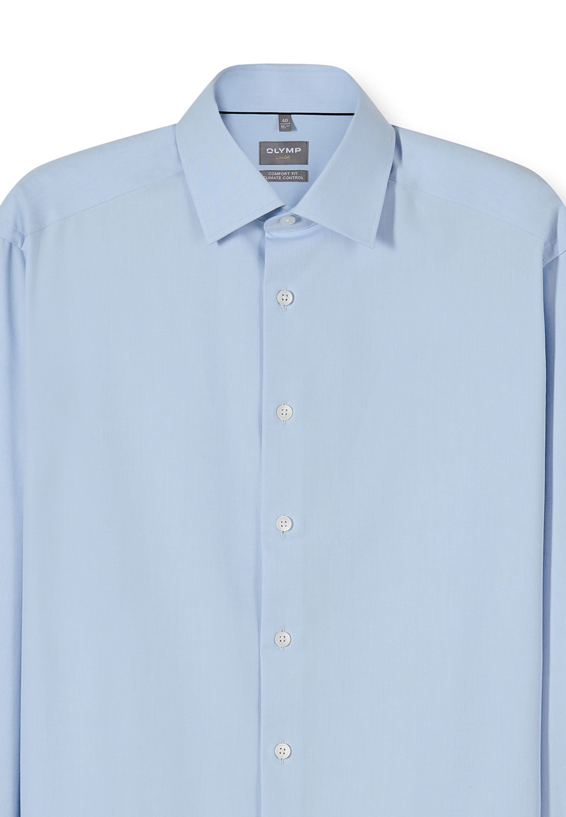 OLYMP Luxor 24/Seven Men's Shirt Blue 45 6