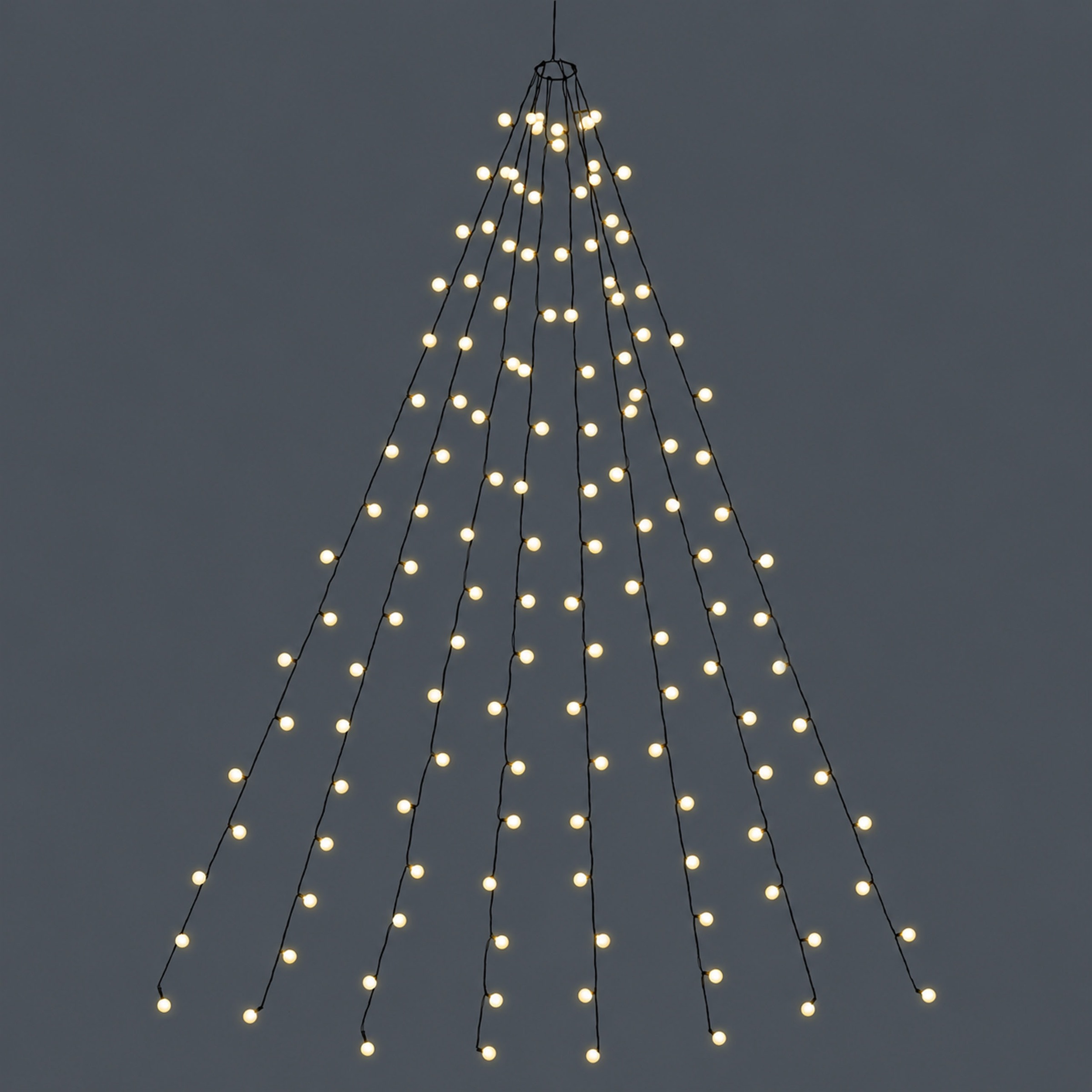 OTTO home LED-Baummantel »Rallor« Kugel LEDs, IP44, warmweiß, Timer