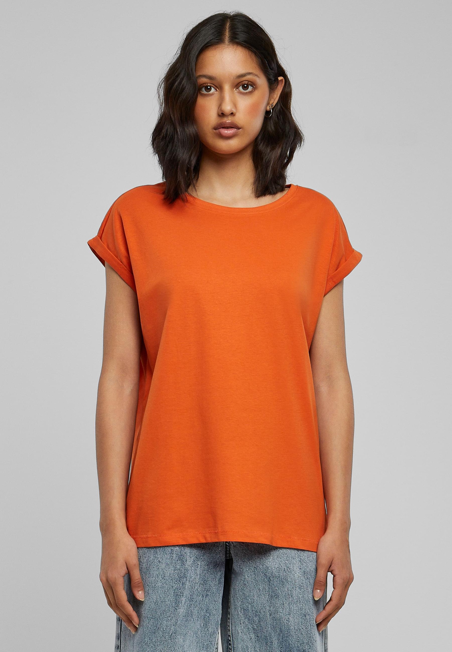 URBAN CLASSICS Kurzarmshirt »Urban Classics Damen Ladies Extended Shoulder Tee«, (1 tlg.)