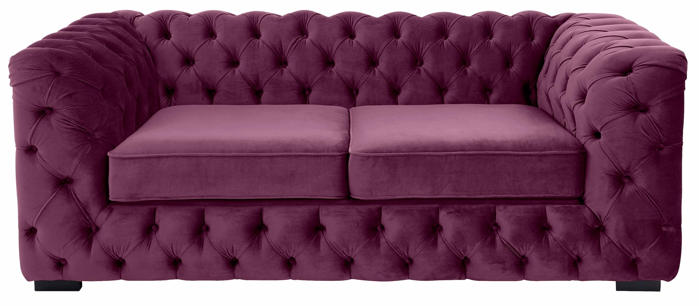 Home affaire Chesterfield-Sofa "Kalina", mit klassischer Chesterfield-Knopf günstig online kaufen
