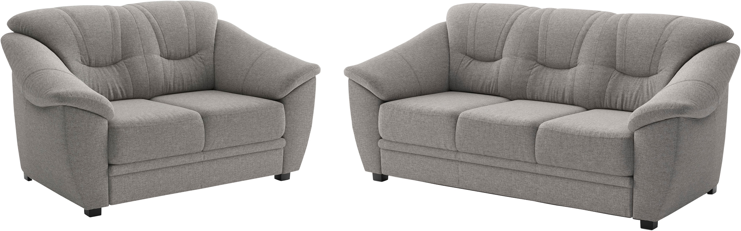 sit&more Polstergarnitur "Savona, Set: 2- & 3er-Sofa, B: 148 bzw. 198 cm, Federkern-Polsterung" 2 tlg. komfortable Sitzhöhe 46 cm, frei im Raum stellbar, stilvolles Design