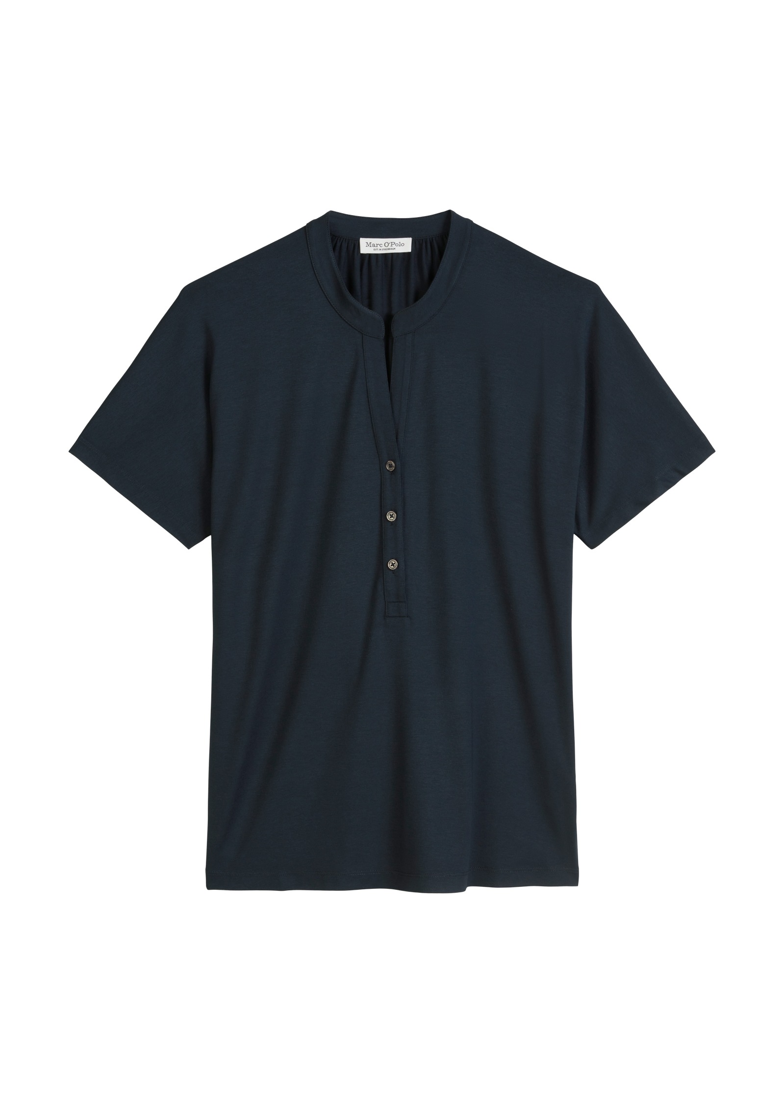 Marc O'Polo Stehkragenshirt, mit Knopfleiste