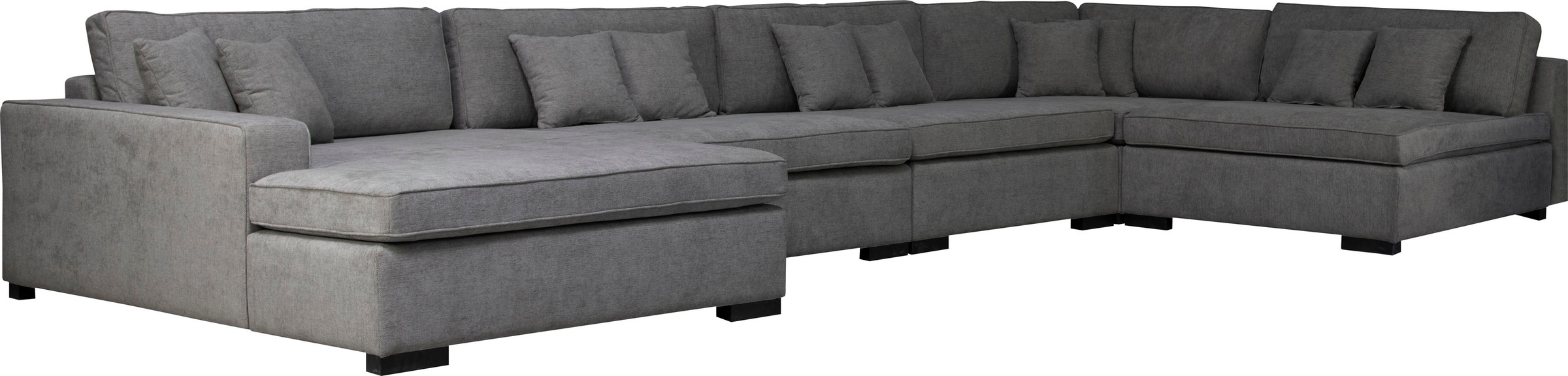 Thumbnail - Home affaire Wohnlandschaft "Skara XXL U-Form" Lounge-Sofa XXL mit Federkern-Polsterung, in vielen Bezugsvarianten