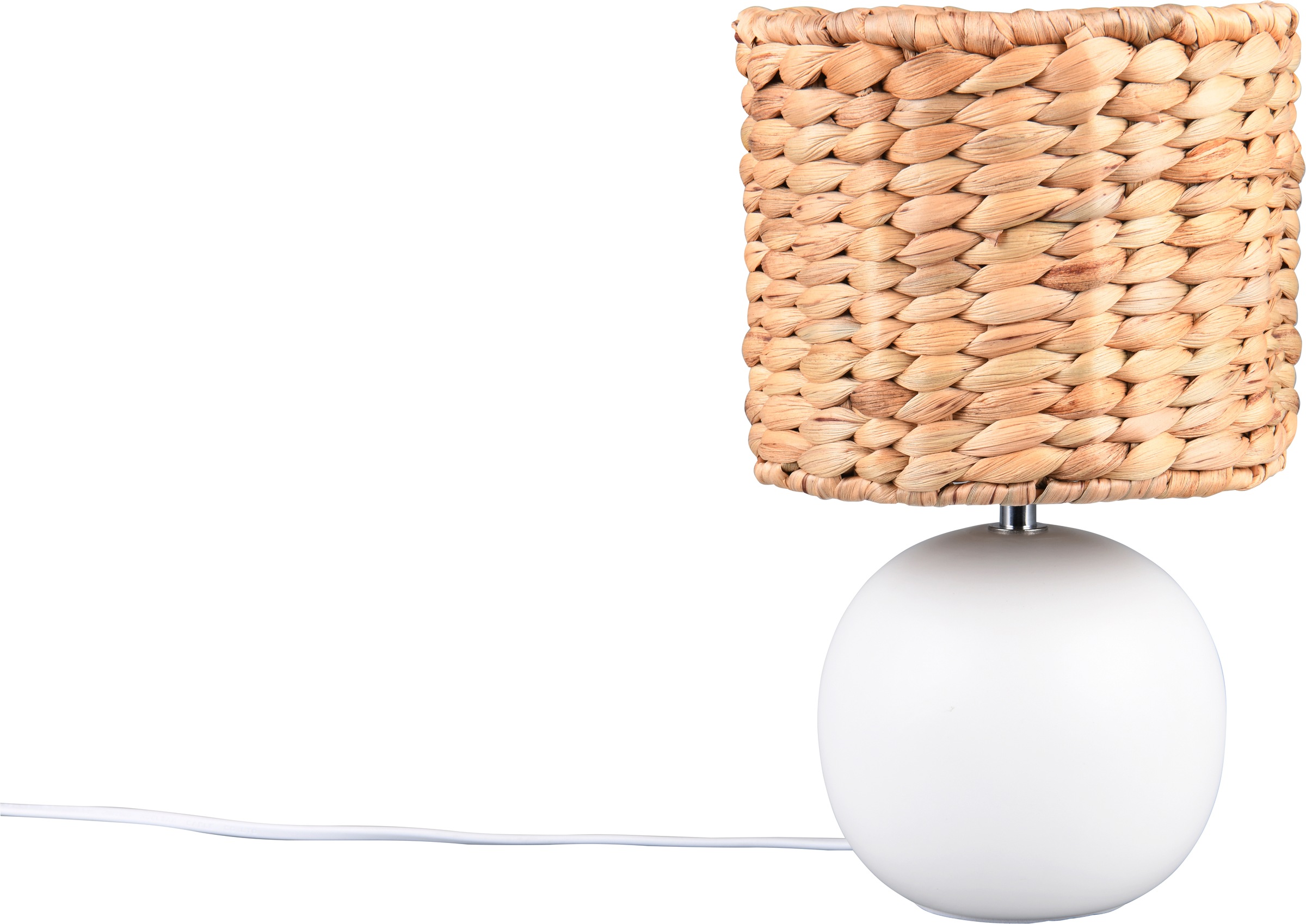 TRIO Leuchten Tischleuchte »VINA, Keramik Tischleuchte mit Lampenschirm aus Seegras« E27 1 Stk. warmweiß - kaltweiß exkl 1x E27 max 40W