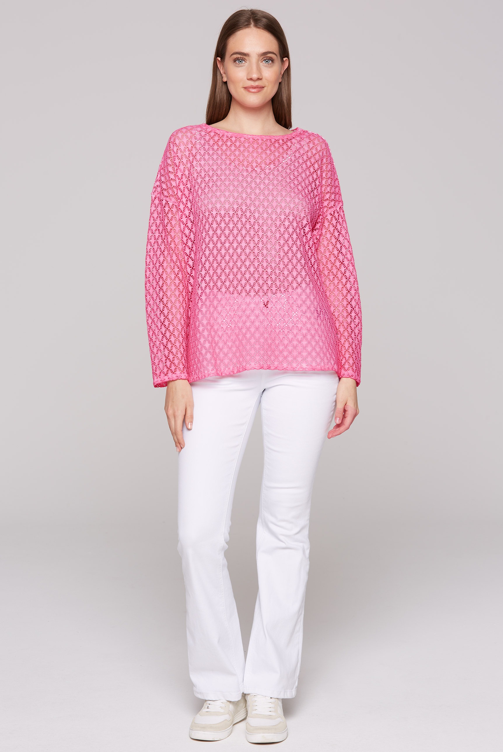 SOCCX Langarmshirt, mit Lochmuster