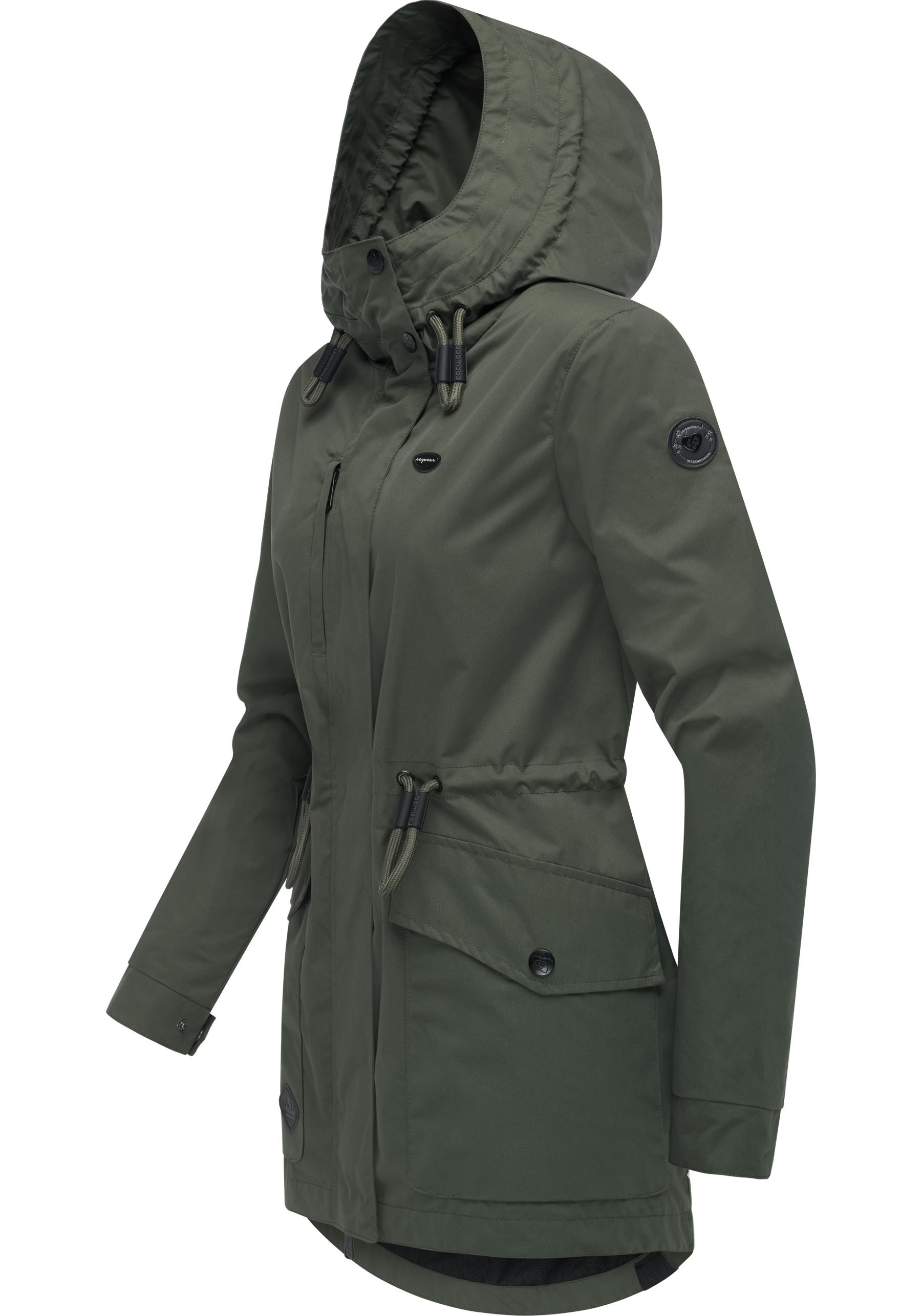 Ragwear Parka "Alysa" mit Kapuze stylische Damen Übergangsjacke mit Taillen günstig online kaufen
