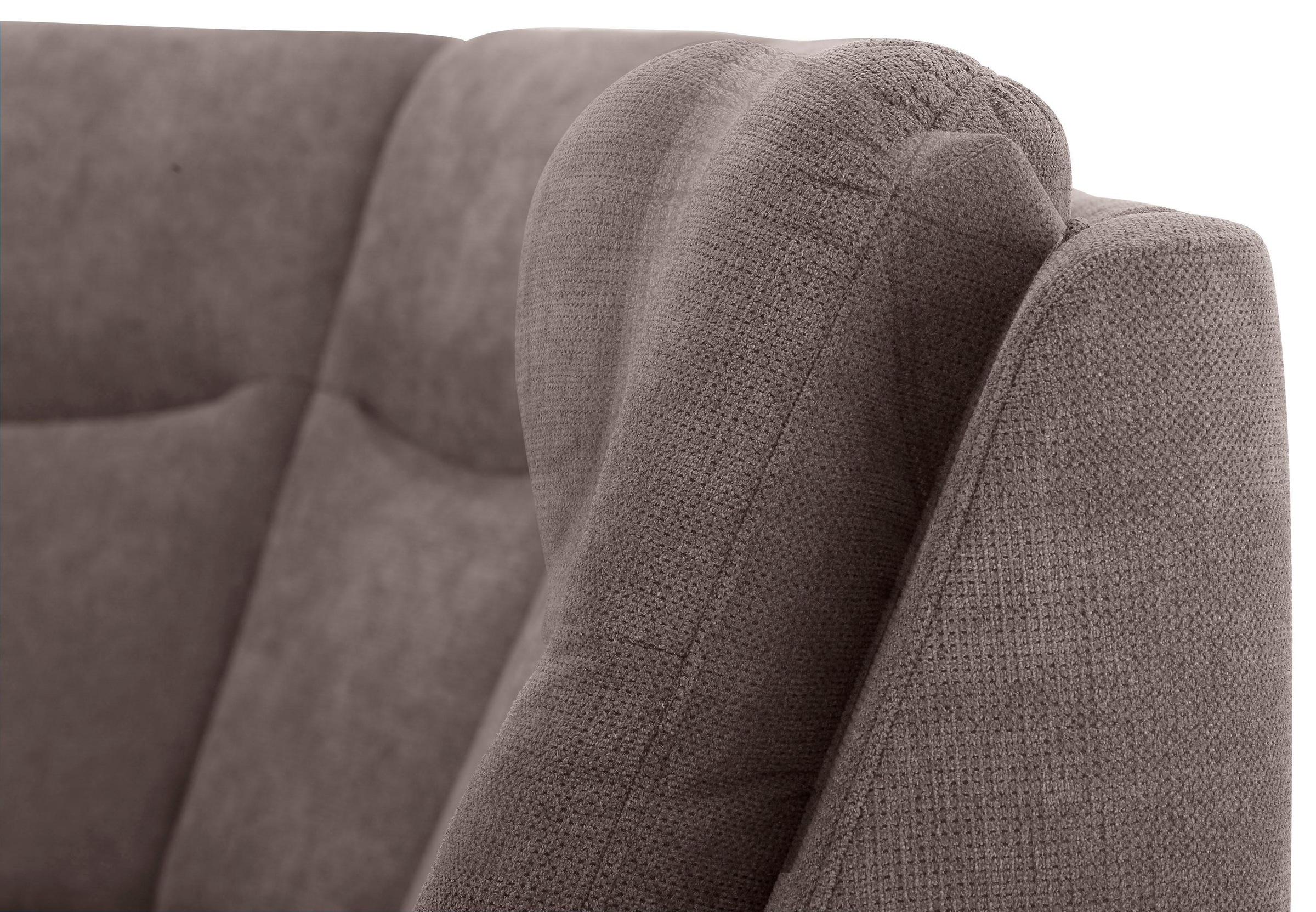 Home affaire Ecksofa »Boccaccio L-Form«, mit Federkern, incl. Kopfteilverstellung, wahlweise Bettfunktion