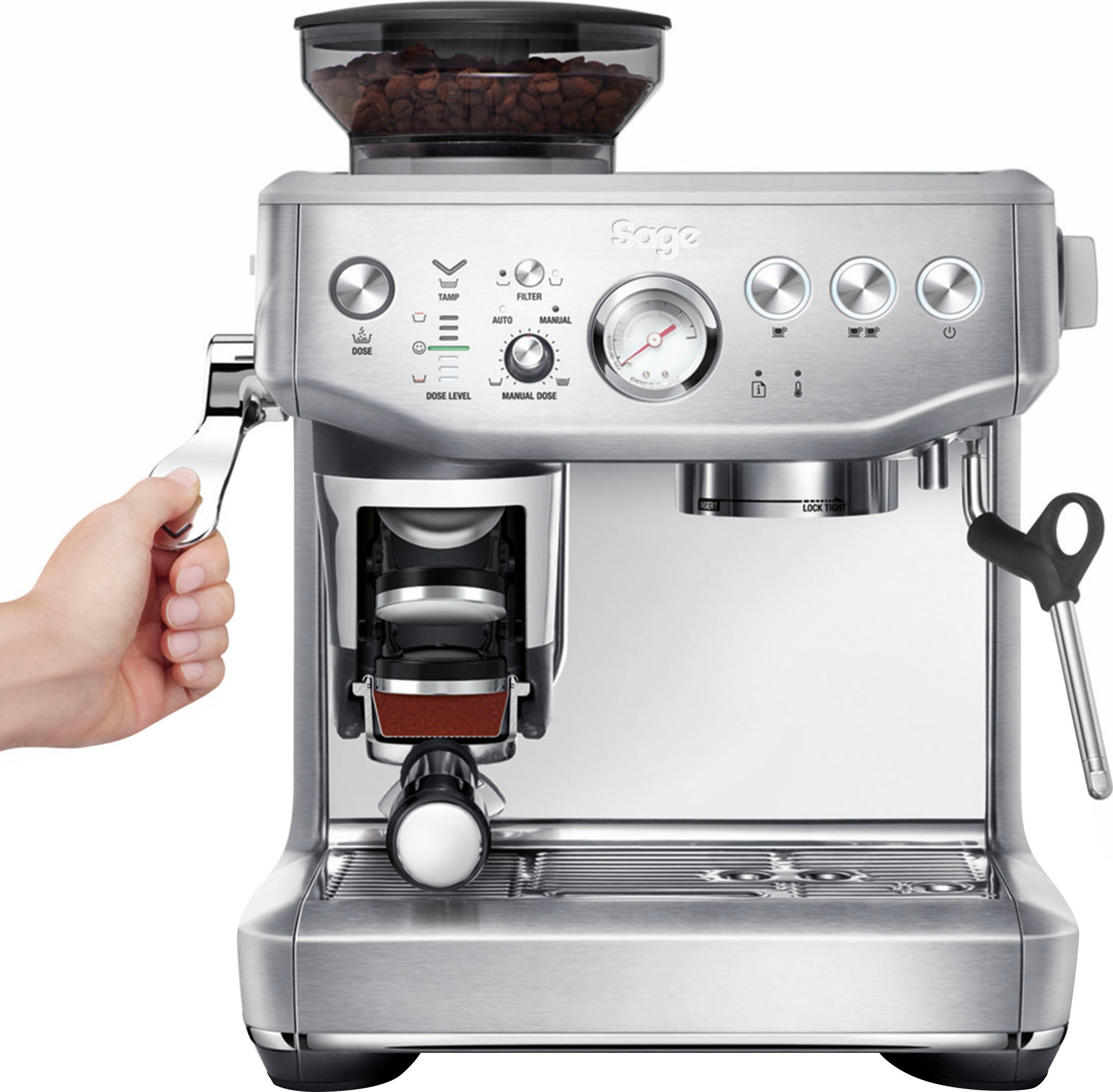 Sage Espressomaschine »the Barista Express™ Impress«, Siebträger