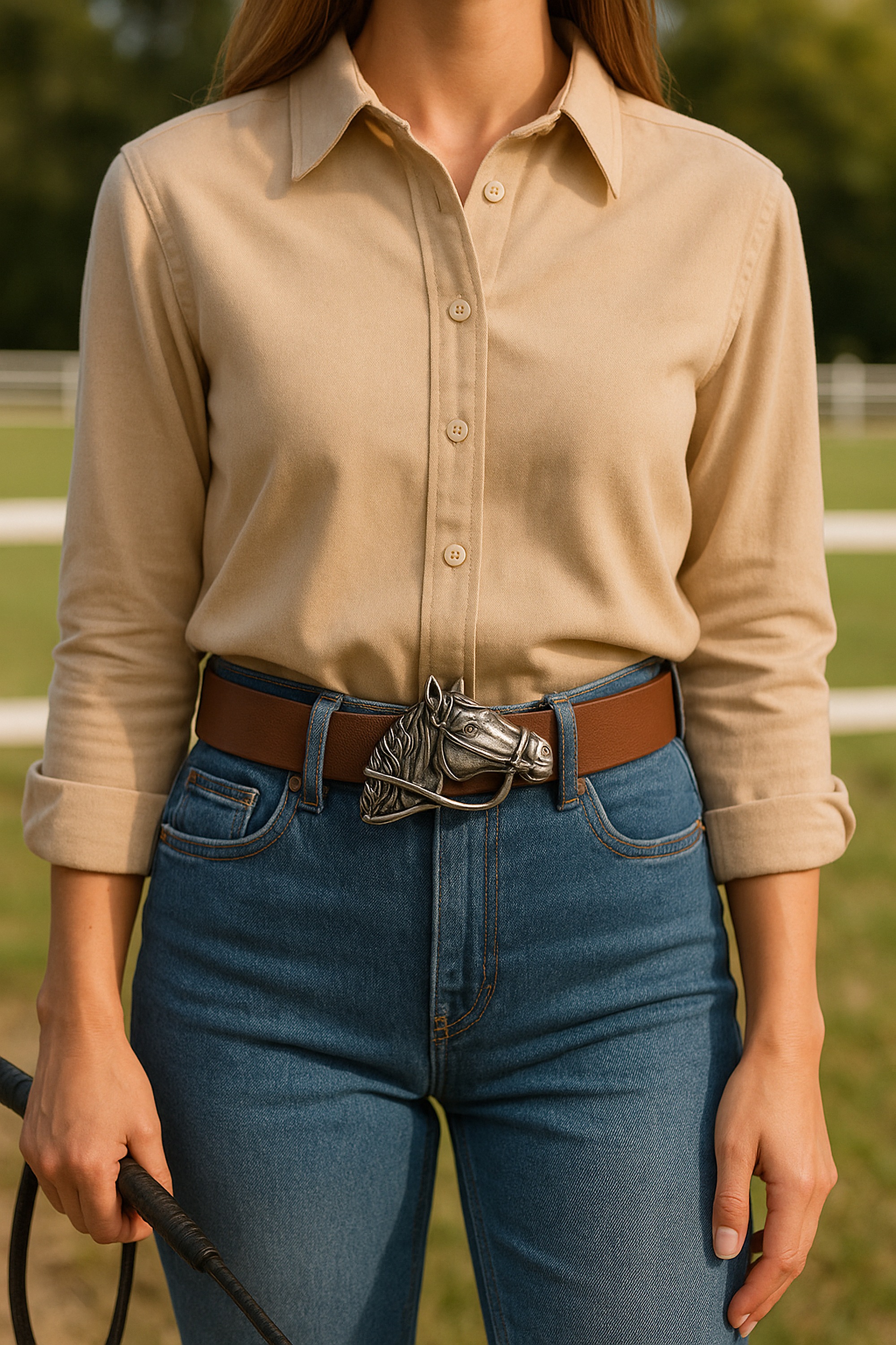 COLLEZIONE ALESSANDRO Ledergürtel "Pferd", aus echtem Leder mit Reiter Pfer günstig online kaufen