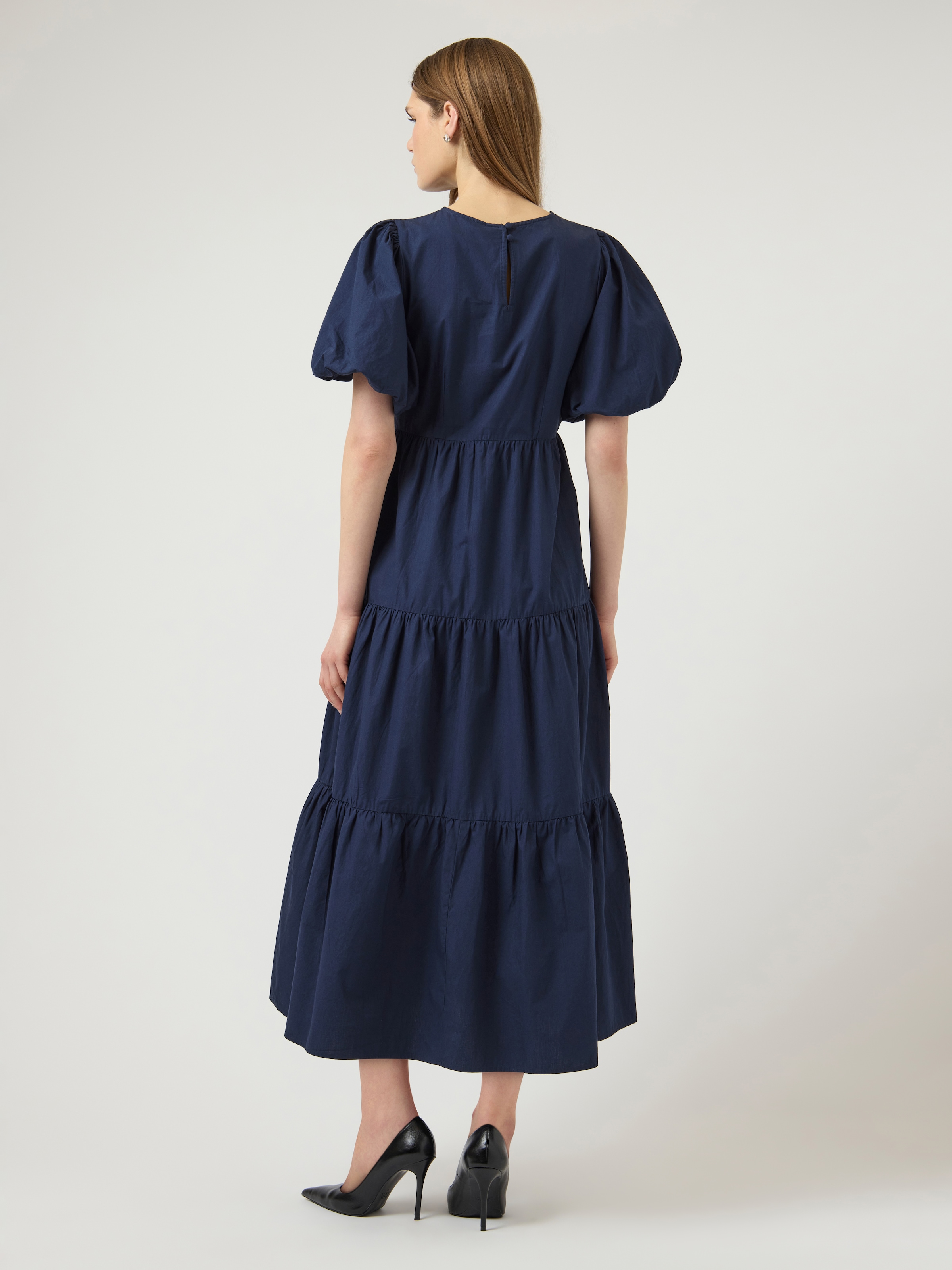 Y.A.S Midikleid »YASCOLEA SS ANKLE DRESS S. NOOS« Sommerkleid, Baumwolle, knöchellang