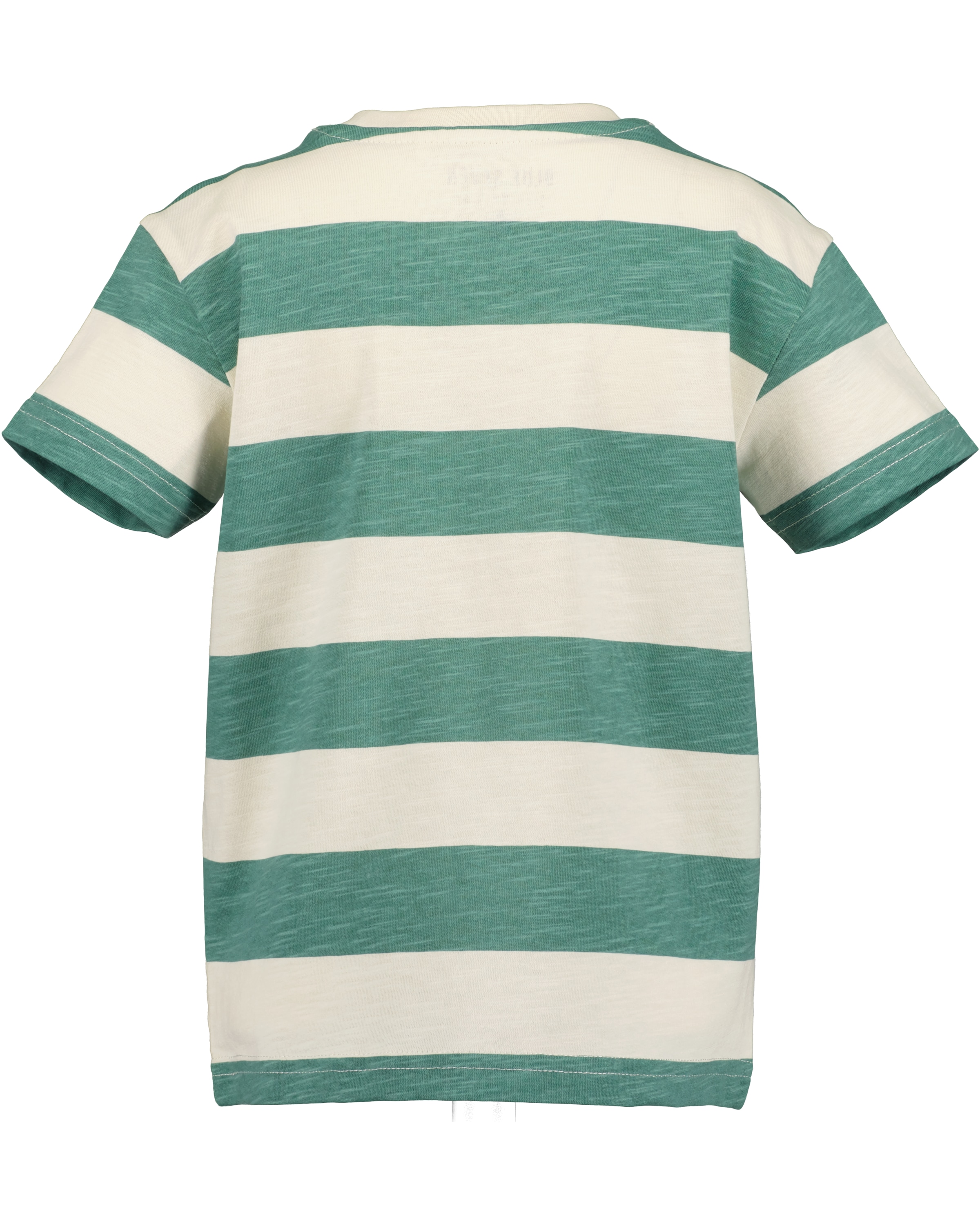 Blue Seven T-Shirt mit Allover-Druck und gestreifter Optik, mit Brusttasche