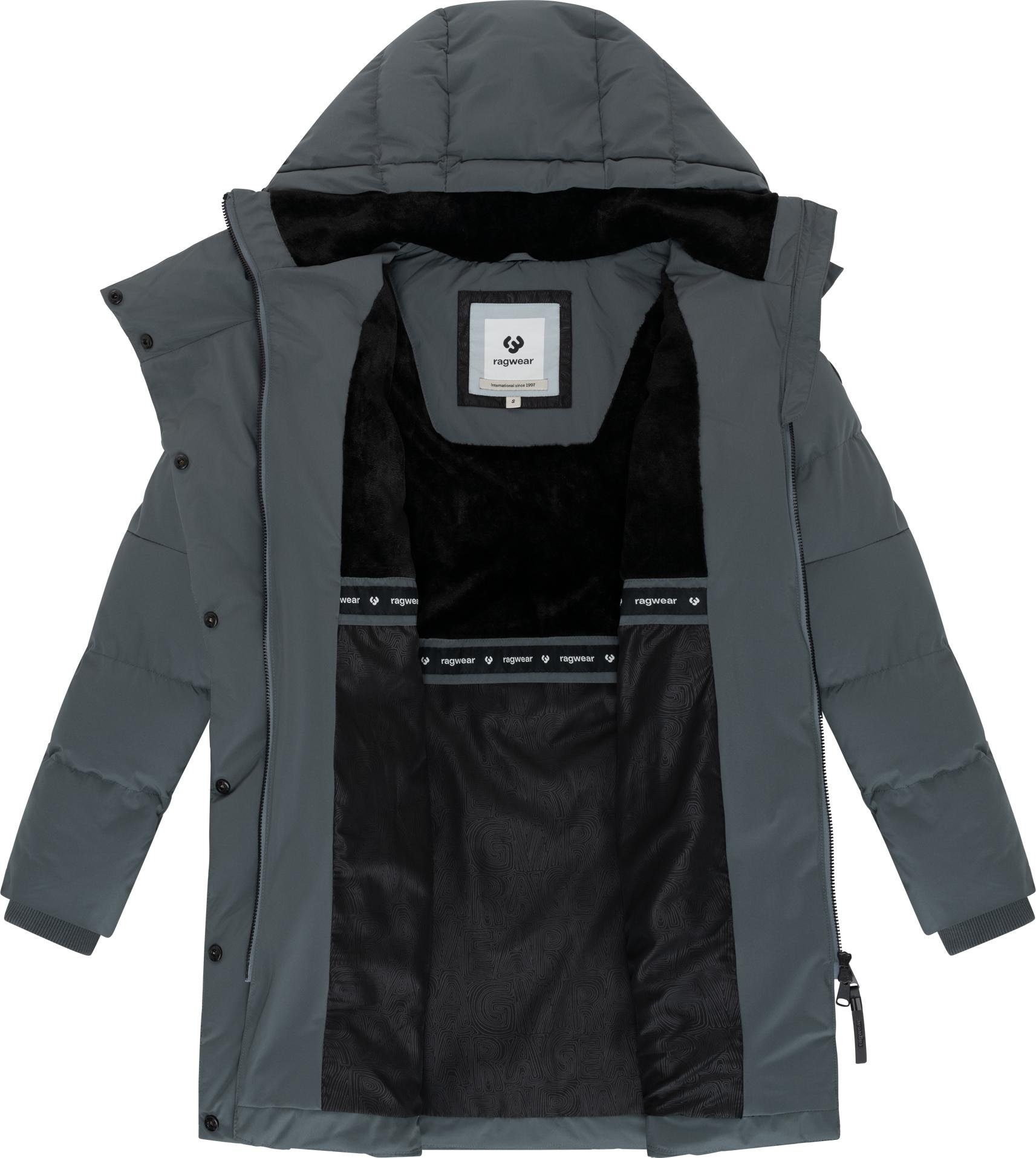 Ragwear Wintermantel »Pavla Soft YOUMODO«, Wasserdichter Steppmantel mit Fleecekragen