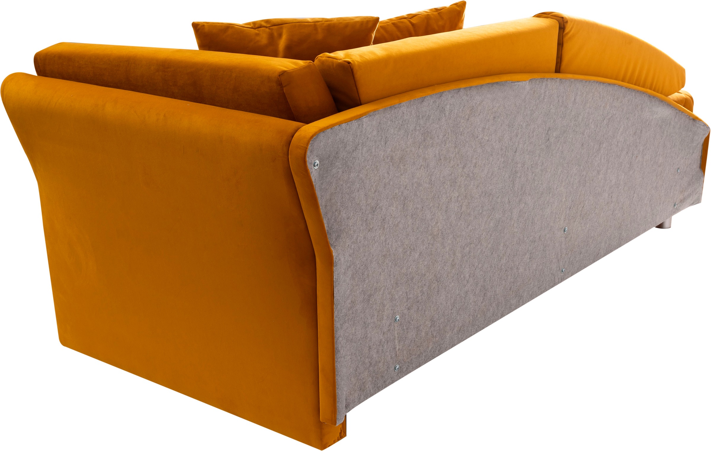 alina Schlafsofa, Bettkasten, Zierkissen-Set aus: 2 Stk. 40x40cm, 1 Stk. 30x30cm
