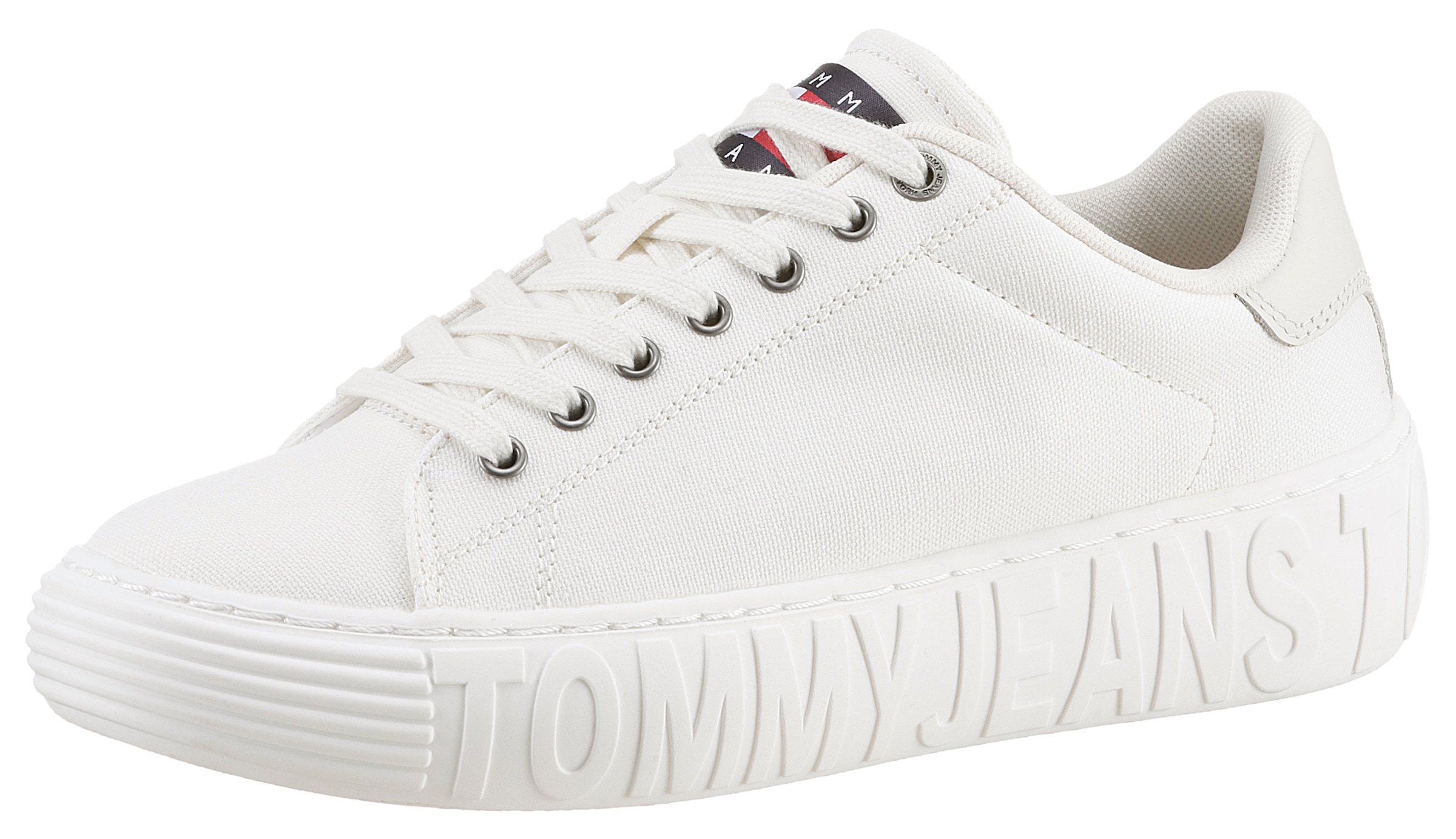 Tommy Jeans Plateausneaker "TOMMY JEANS NEW CUPSOLE CNVAS LC", mit gepolste günstig online kaufen