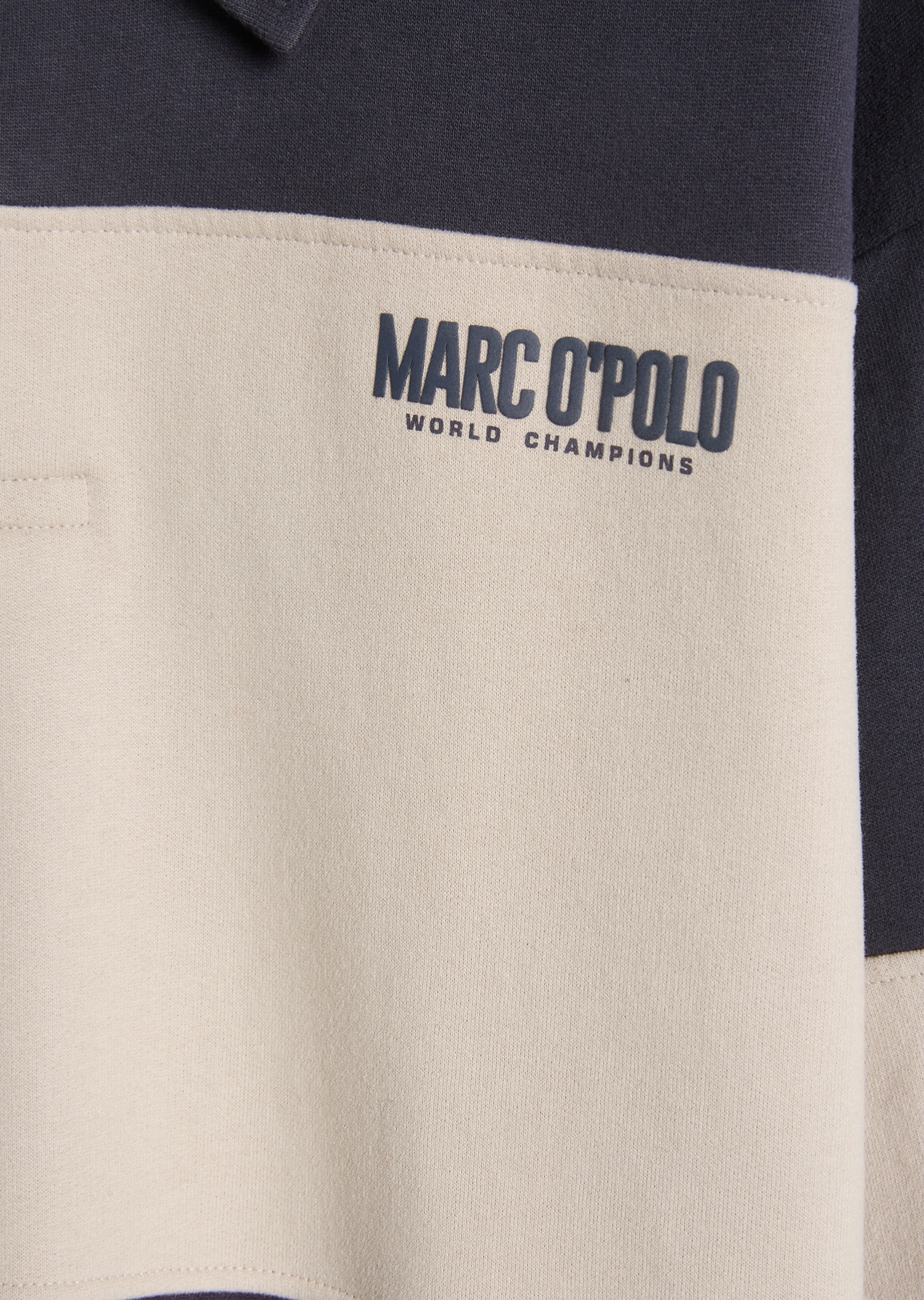 Marc O'Polo Sweatshirt , mit Polokragen und Blockstreifen

