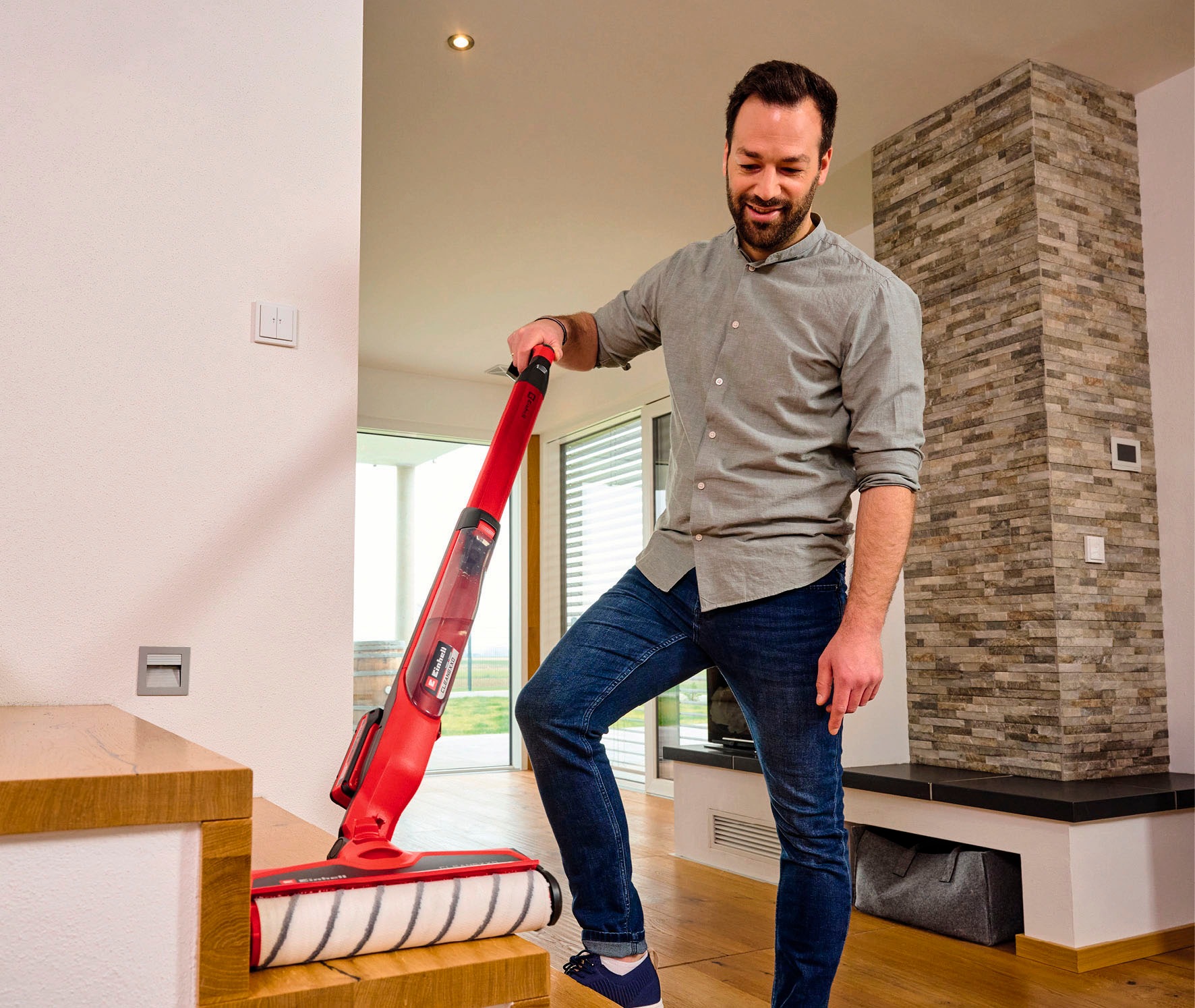 Einhell Hartbodenreiniger »Power X-Change CLEANEXXO«, (Packung), ohne Akku