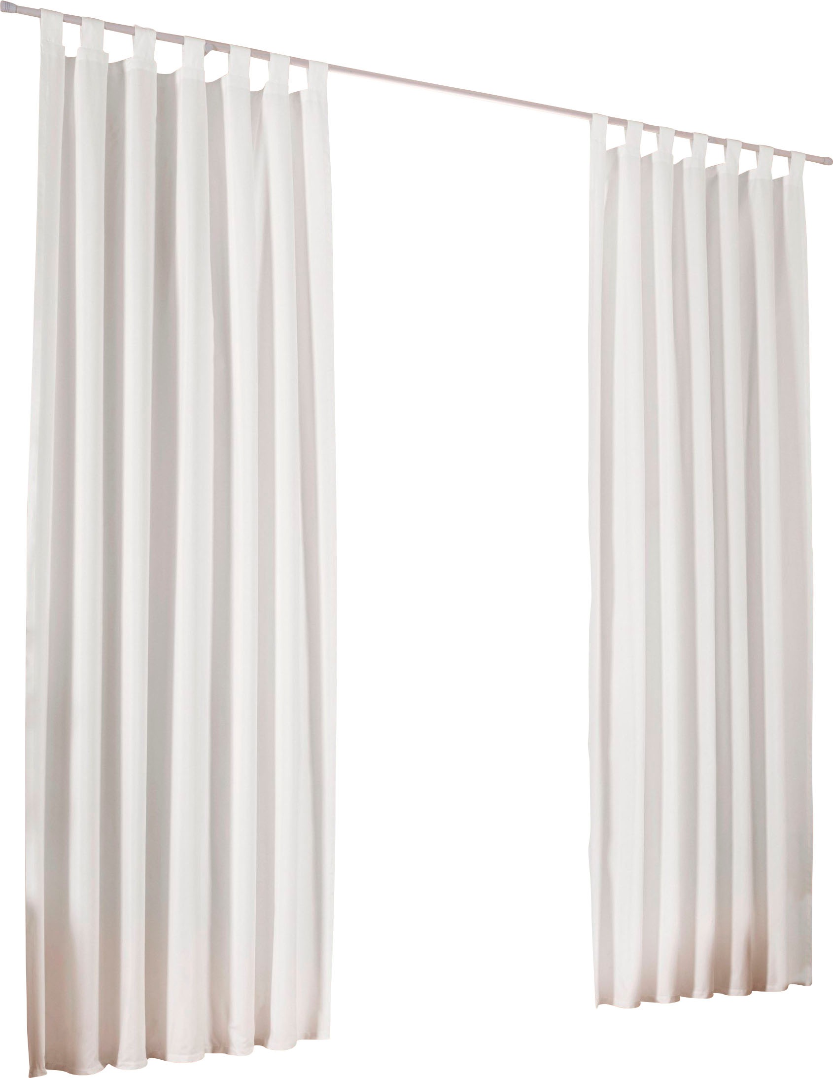 my home Vorhang "Parry" Schlaufen 2 Stk. tlg. 2-er Set, blickdicht, monochr günstig online kaufen